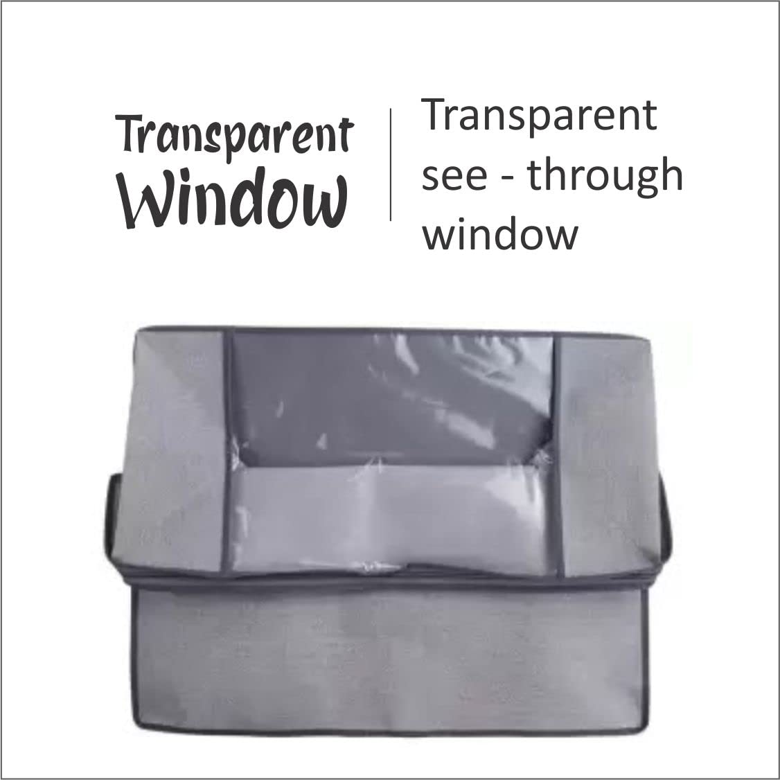 Arvanaindia Blanket Storage Bags Extra Large and Closet Organizer | Wardrobe Organiser for Clothes Foldable with Zip | Cupboard