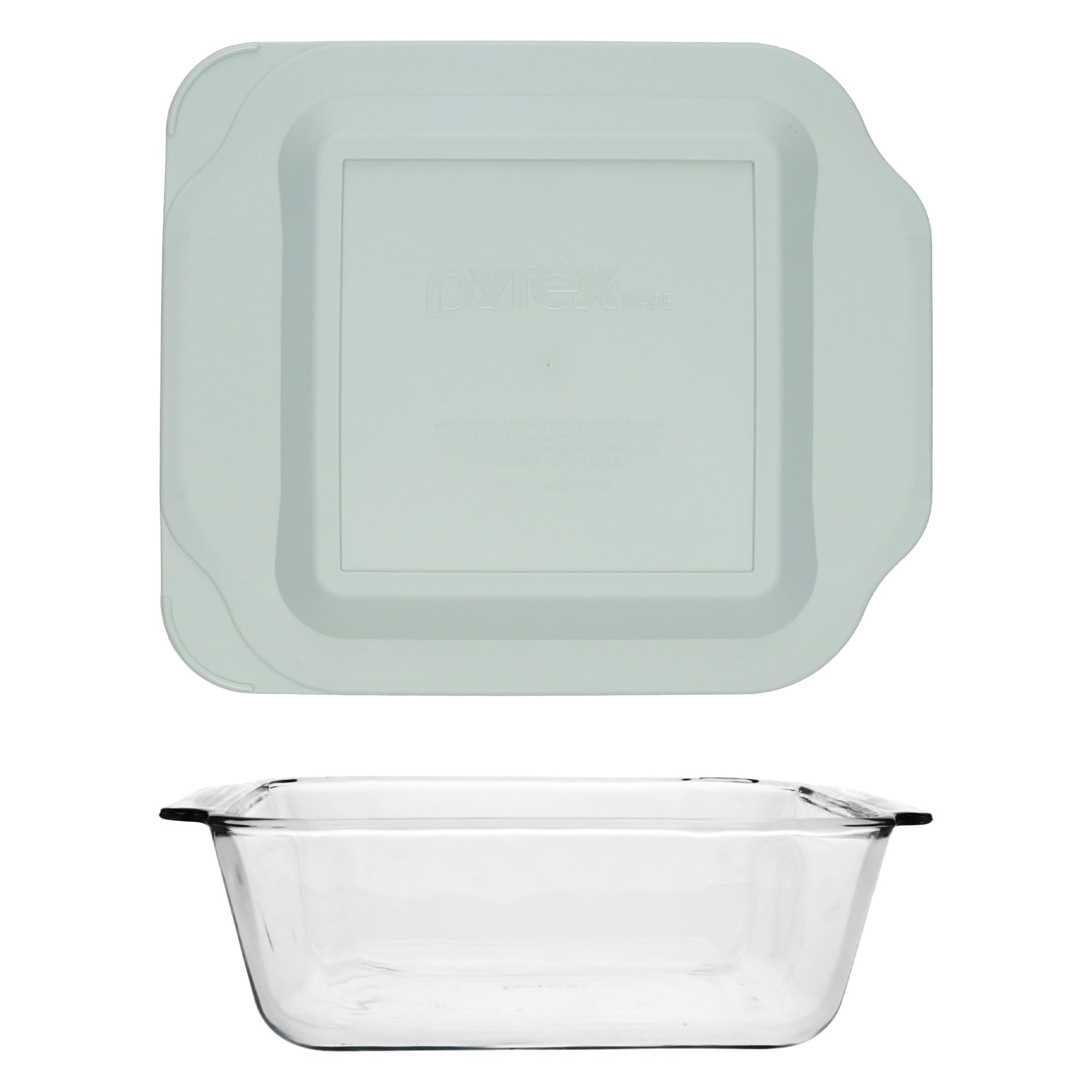 Pyrex 222D (2.5Qt) Deep Baking Dish with Sage Green Lid  Made in USA