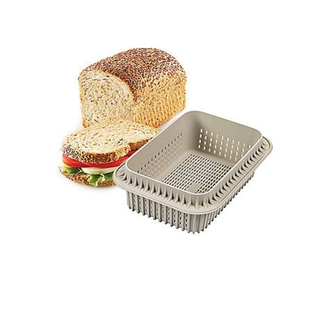 Silikomart 21.004.13.0065 3D Bread Loaf Baking Tin 15 X 10 X 7.5 Cm - Grey
