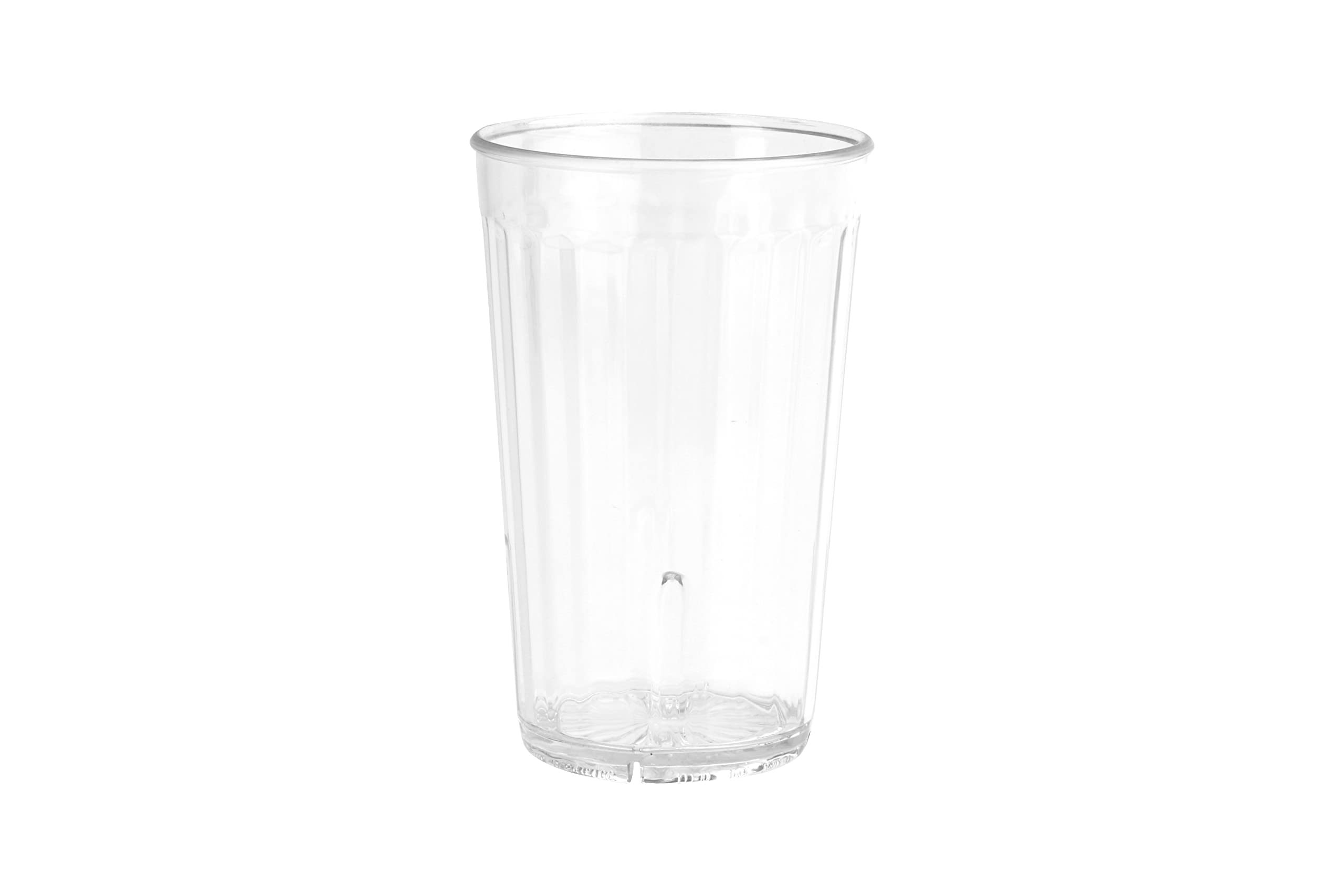G.E.T. 8812-1-Cl-Ec Heavy-Duty Shatterproof Plastic Faceted Tumblers, 12 Ounce, Clear (Set Of 4)