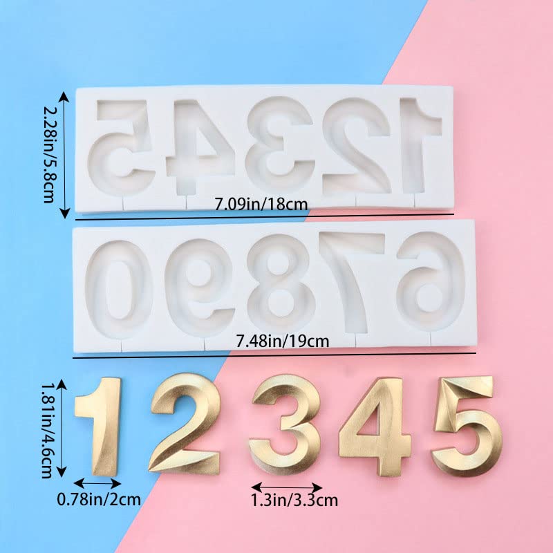 Zhuojie Numbers Lollipop Silicone Mold Fondant Cakes Decorating Mould Sugarcraft Chocolate Baking Tool Kitchenware For Cake Gump