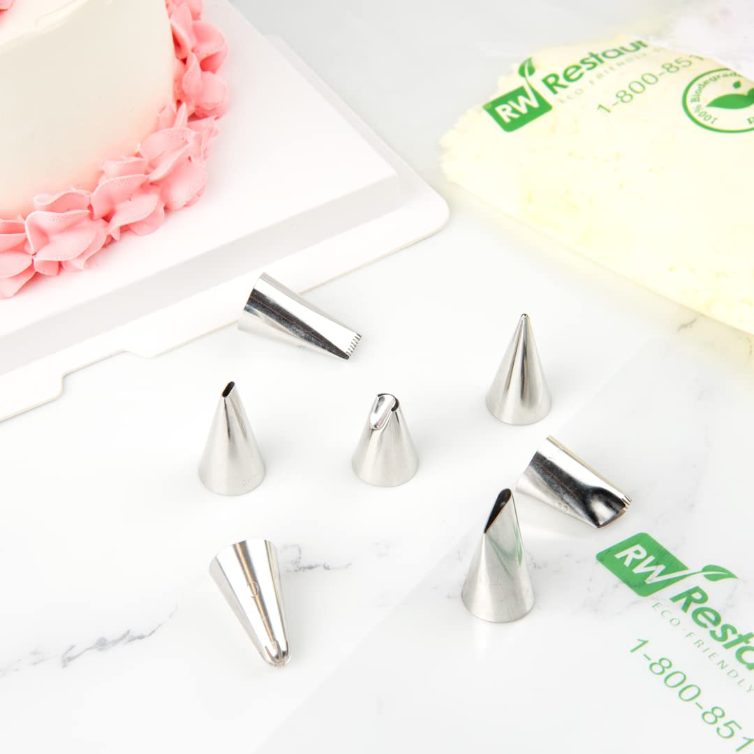 Restaurantware Pastry Tek Cake Tip 1 Specialty Piping Tip - #79 Dent-Resistant Stainless Steel Icing Decorating Tip Dishwasher-S