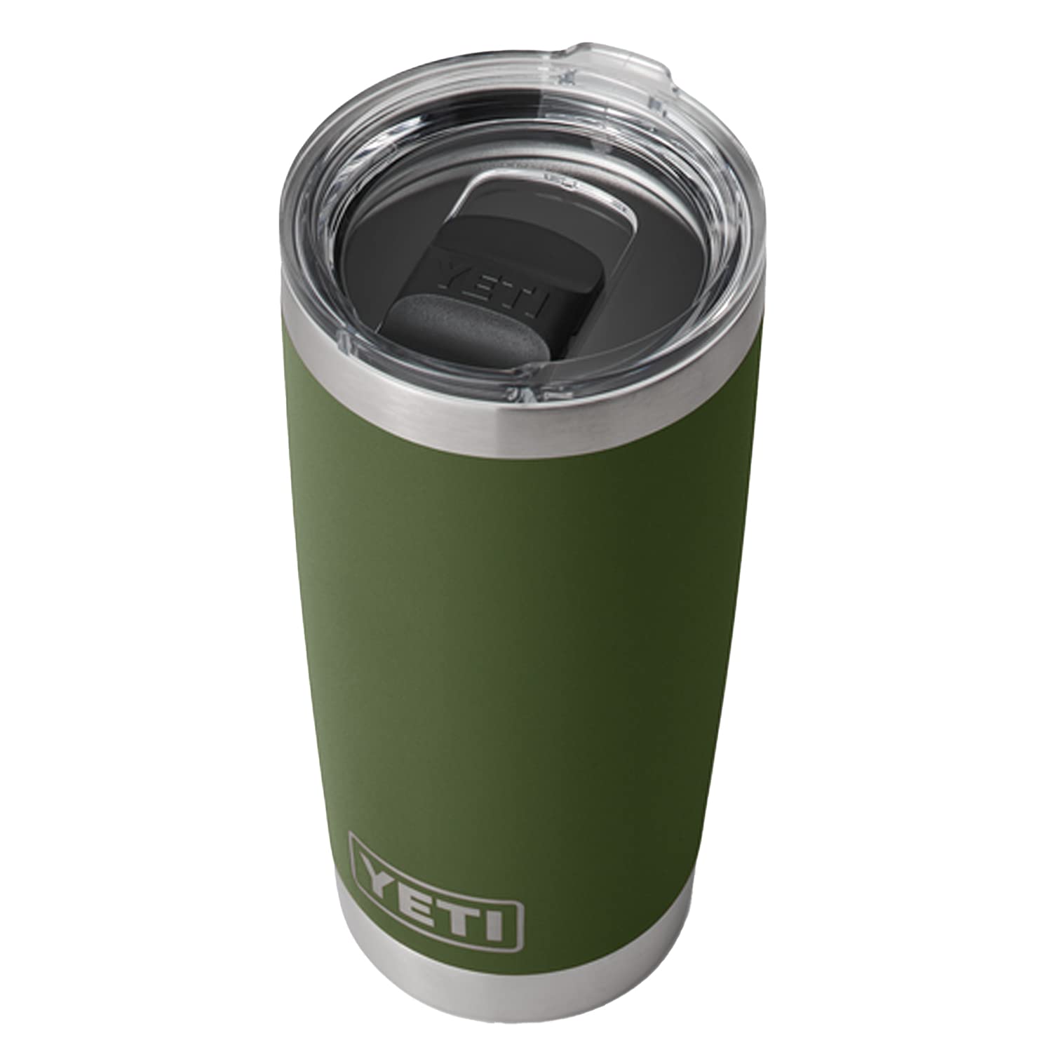 Yeti Rambler 20 Oz Tumbler, Stainless Steel, Vacuum Insulated With Magslider Lid, Highlands Olive