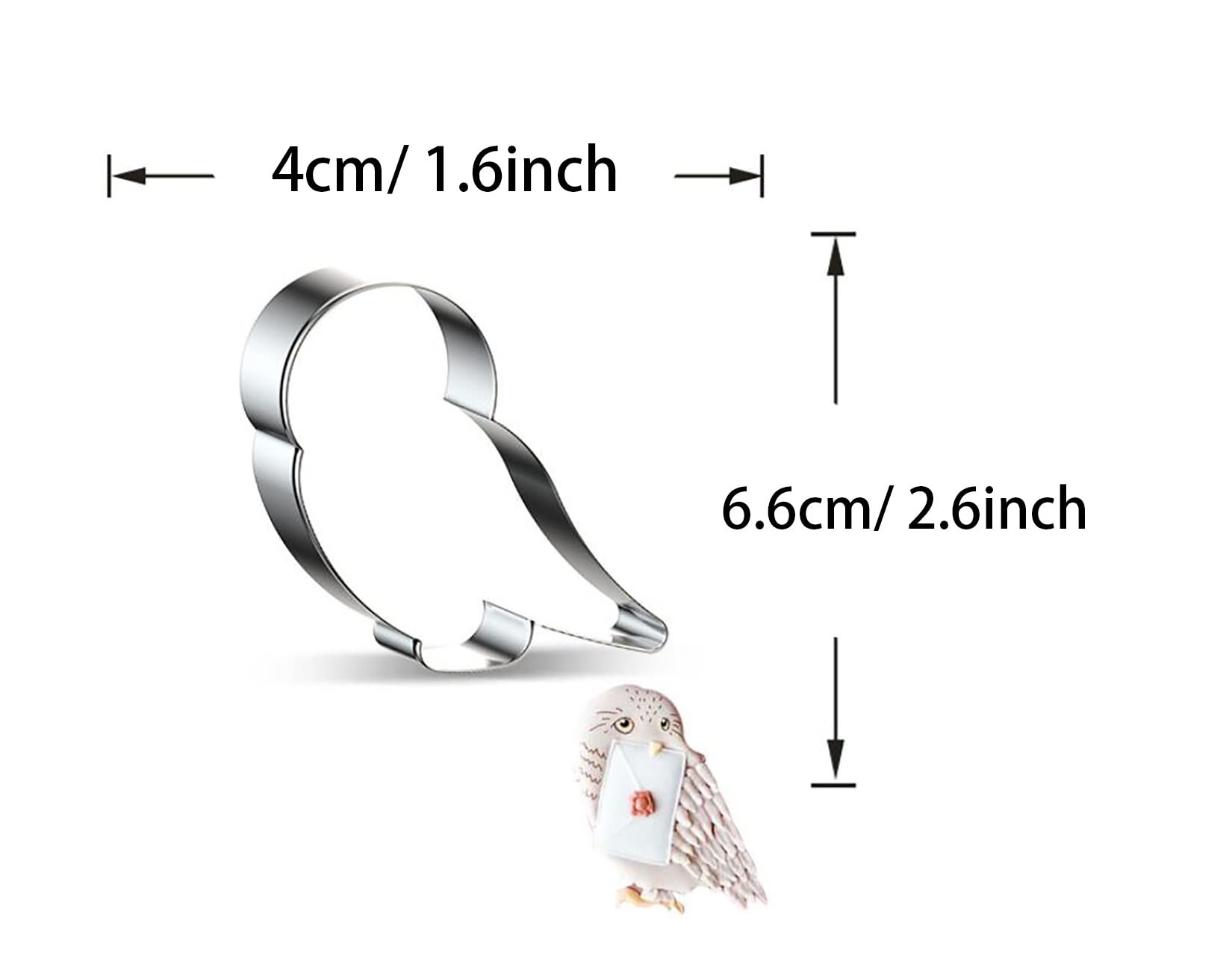 Wjsyshop Owl Bird Shape Cookie Cutter