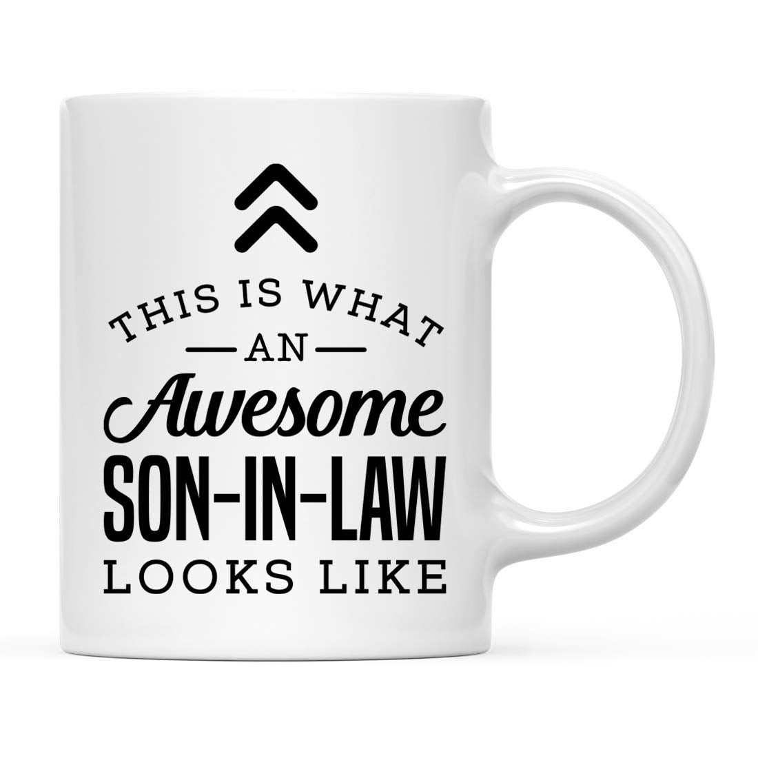 Andaz Press 11oz. Ceramic Coffee Tea Mug Gift, This is What an Awesome Son-in-Law Looks Like, 1-Pack, Birthday Gift Ideas Cowork