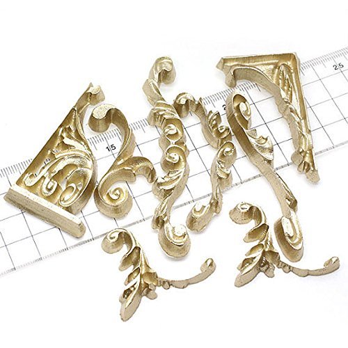 Anyana Scroll Sculpted Sugarcraft Silicone Mold 3D Retro Palace Gumpaste Cake Decorating Baroque Fondant Cupcake Decotions