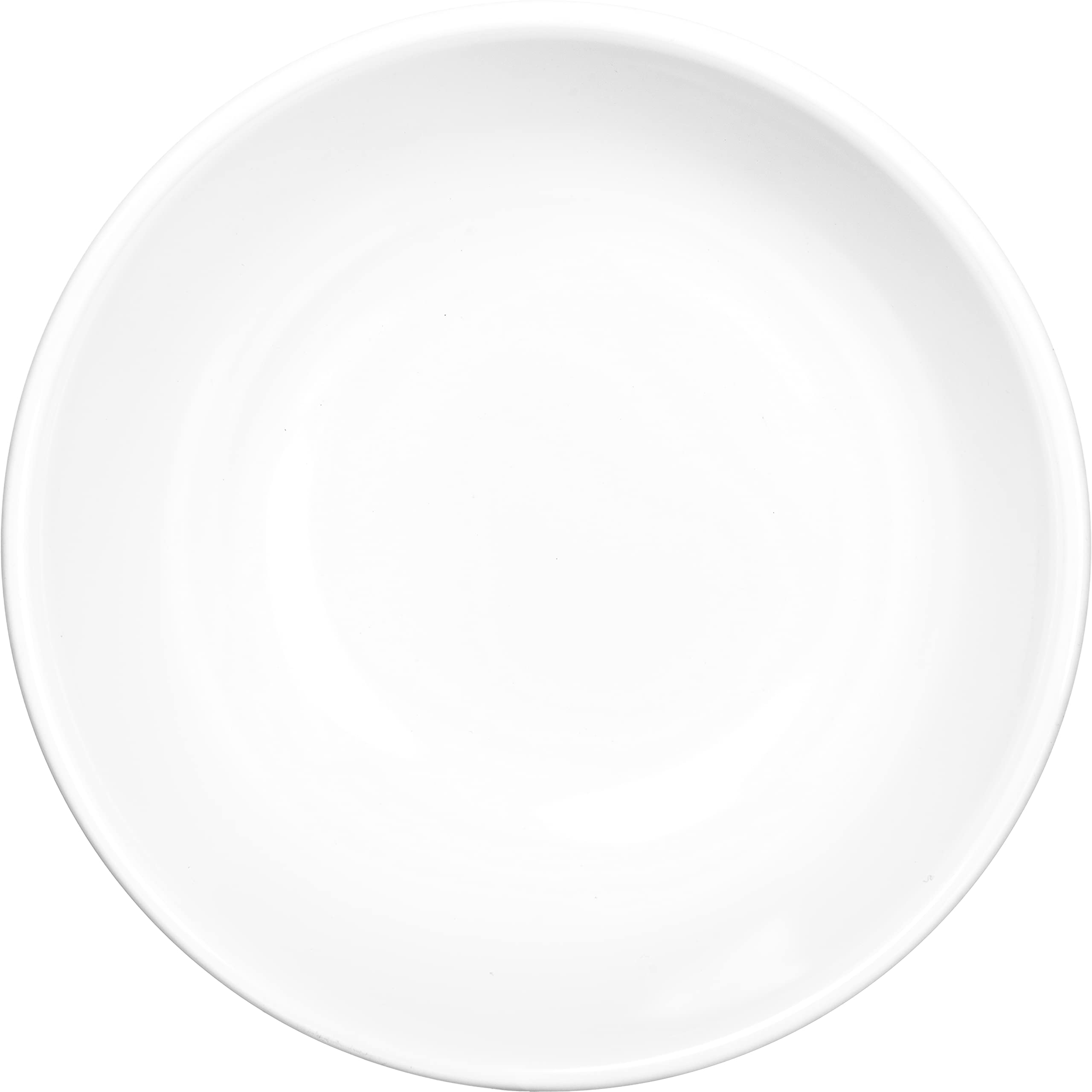 Carlisle Foodservice Products Reusable Plastic Bowl Footed Bowl For Home And Restaurant, Melamine, 24 Ounces, White, (Pack Of 12