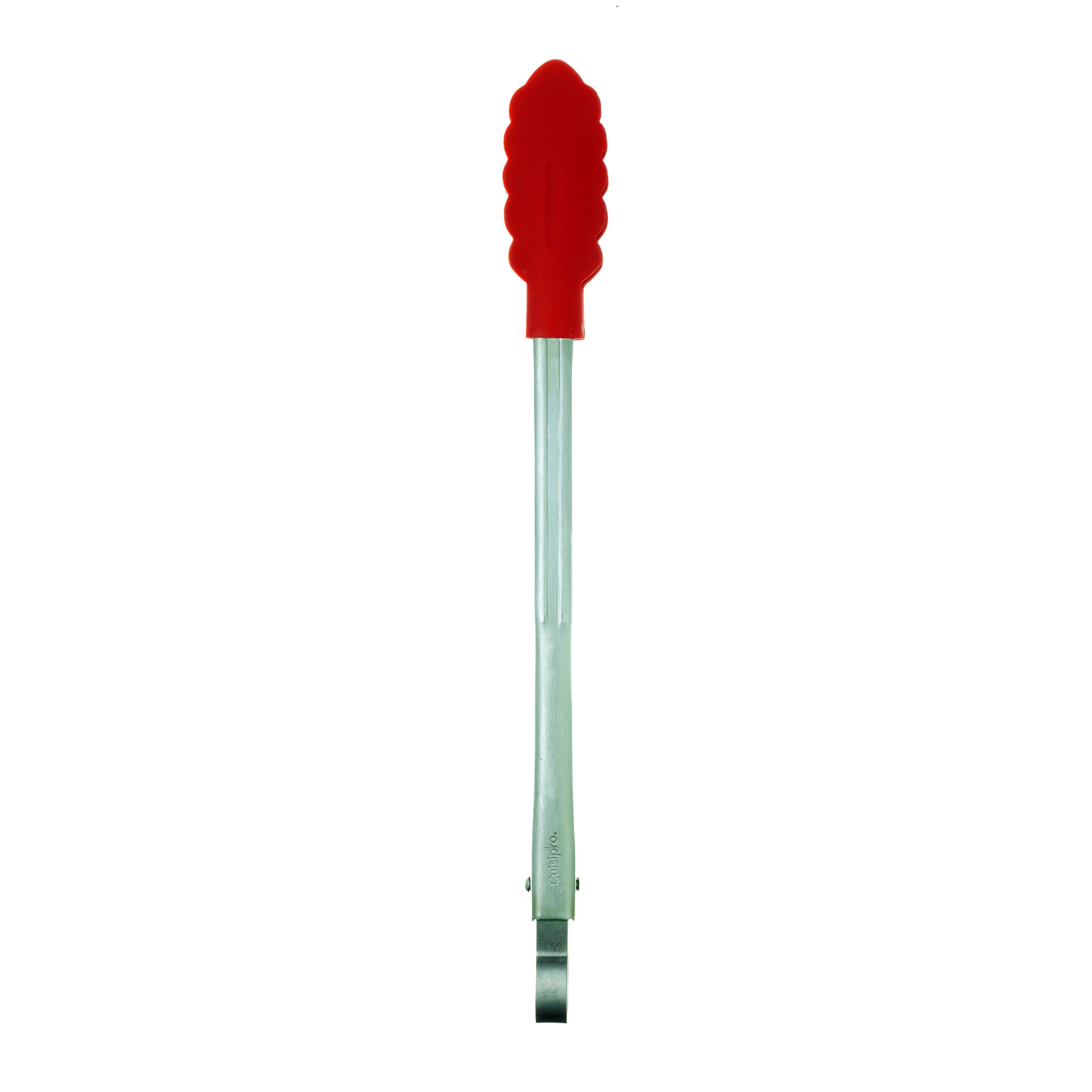 Cuisipro 12-Inch Silicone Locking Tongs, Red