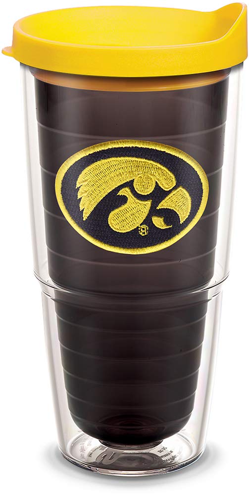 Tervis Made In Usa Double Walled University Of Iowa Ui Hawkeyes Insulated Tumbler Cup Keeps Drinks Cold & Hot, 24Oz, Primary Log
