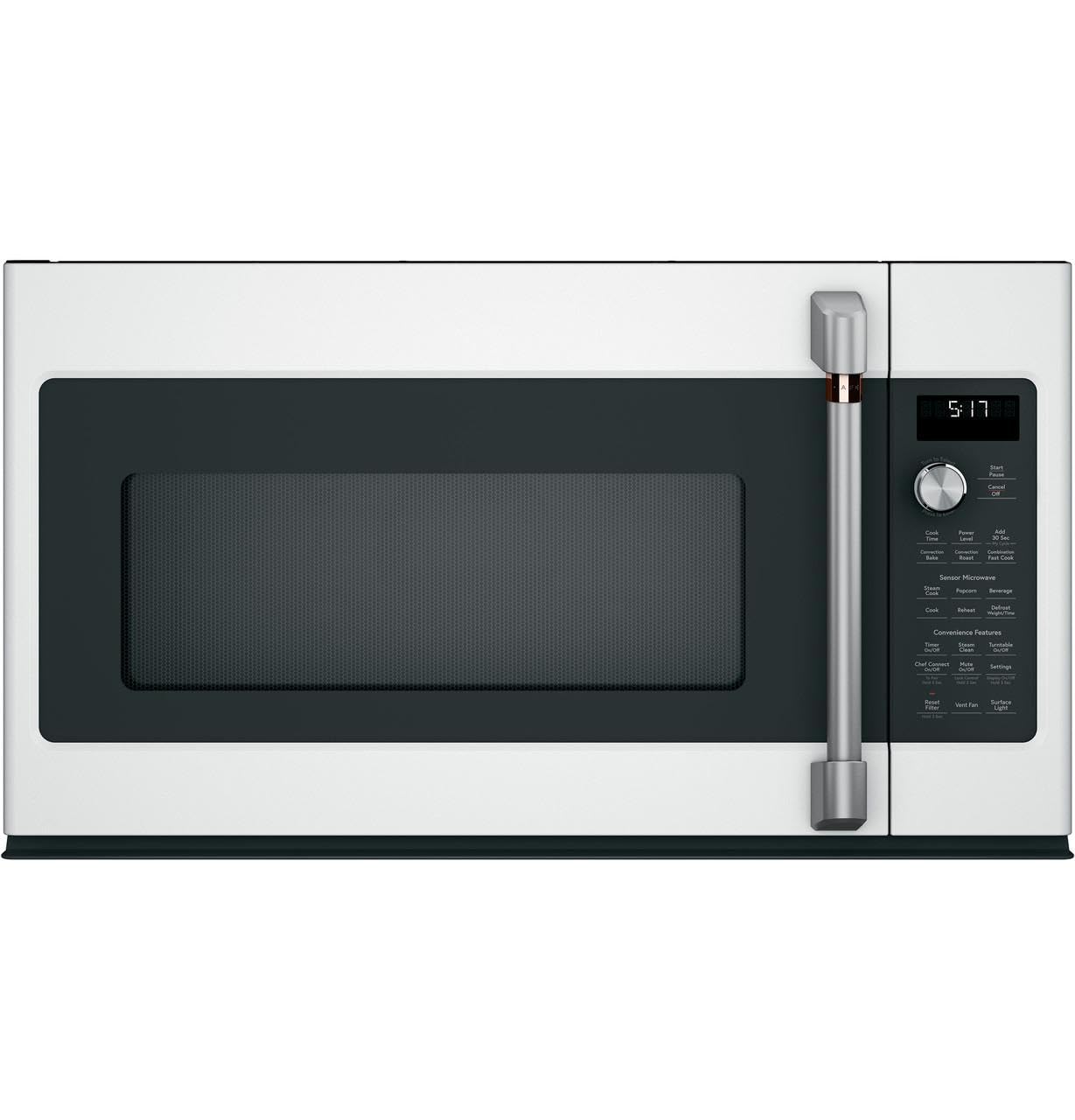 Cafe Cvm521P2Ms1 30 Convection Over The Range Microwave Oven With 2.1 Cu. Ft. Capacity 300 Cfm 4 Fan Speeds Halogen Lighting 10