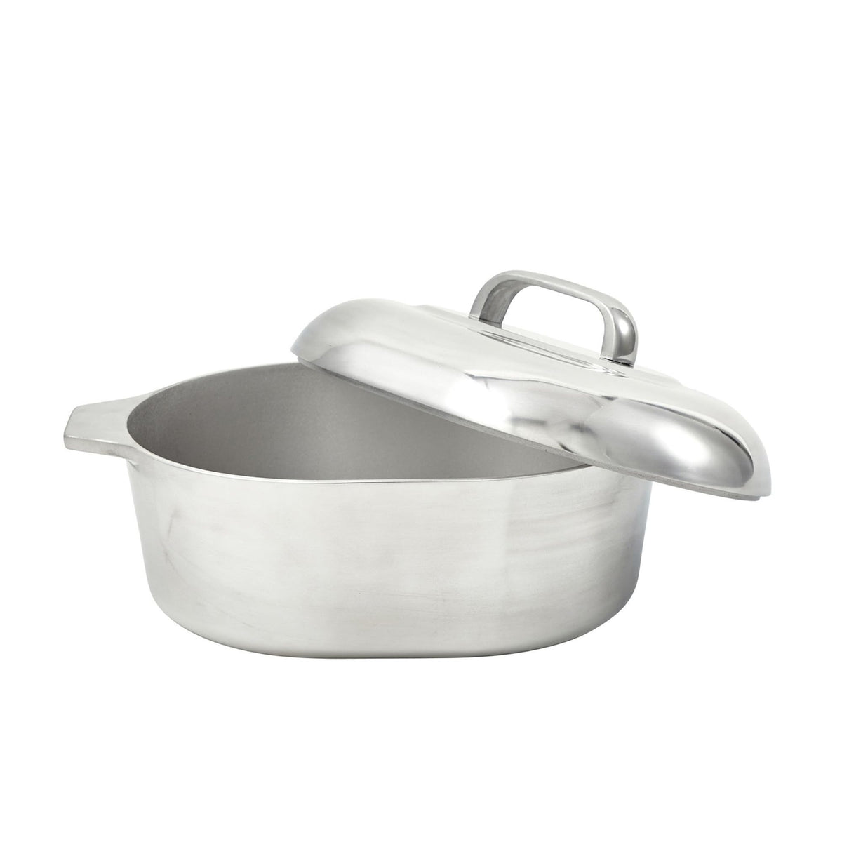 Imusa 13In H. Cajun Cast Aluminum Oval Roaster With Lid