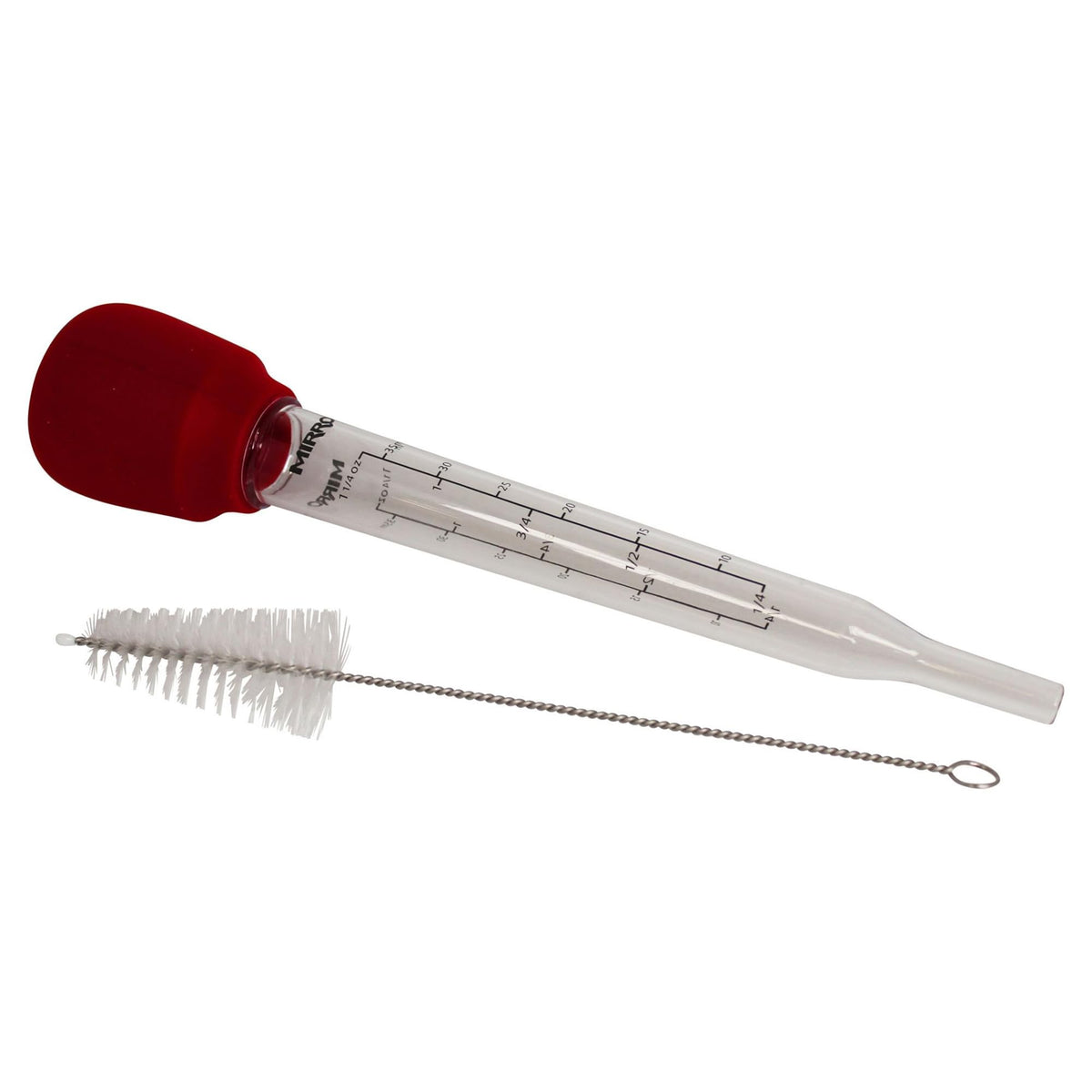 Mirro 10.5    Turkey Baster With Cleaning Brush Red, 10.5'', Mir-11313