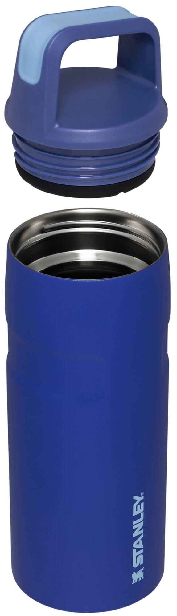 Stanley Iceflow Cap And Carry+ Water Bottle 16 Oz | Wide Mouth Twist Lid | Lightweight & Leakproof For Travel & Gym | Insulated