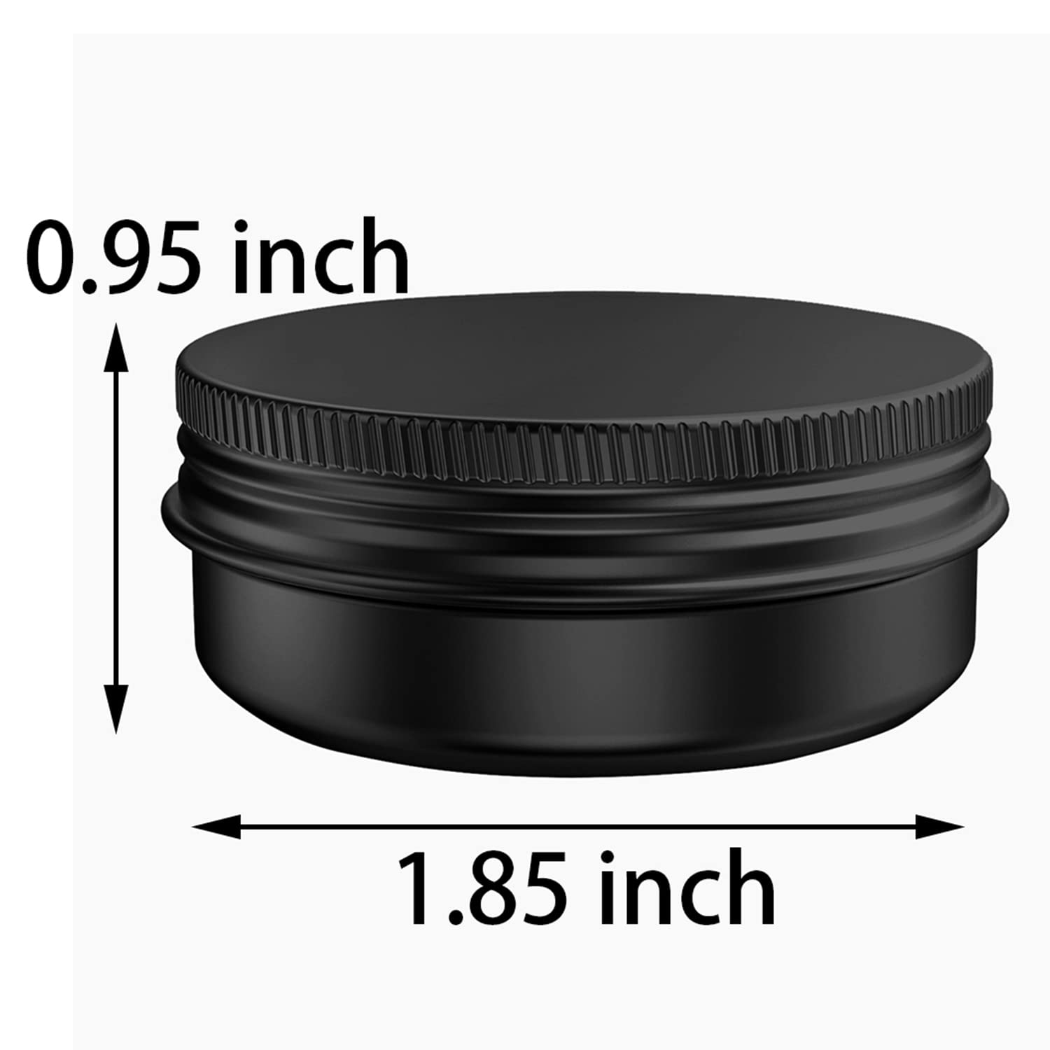 20 Pcs 1 Ounce Aluminum Tin Jars Containers Leak Proof Cosmetic Tin Jars Containers Round Screw Lids For Cosmetic, Salves, Balms