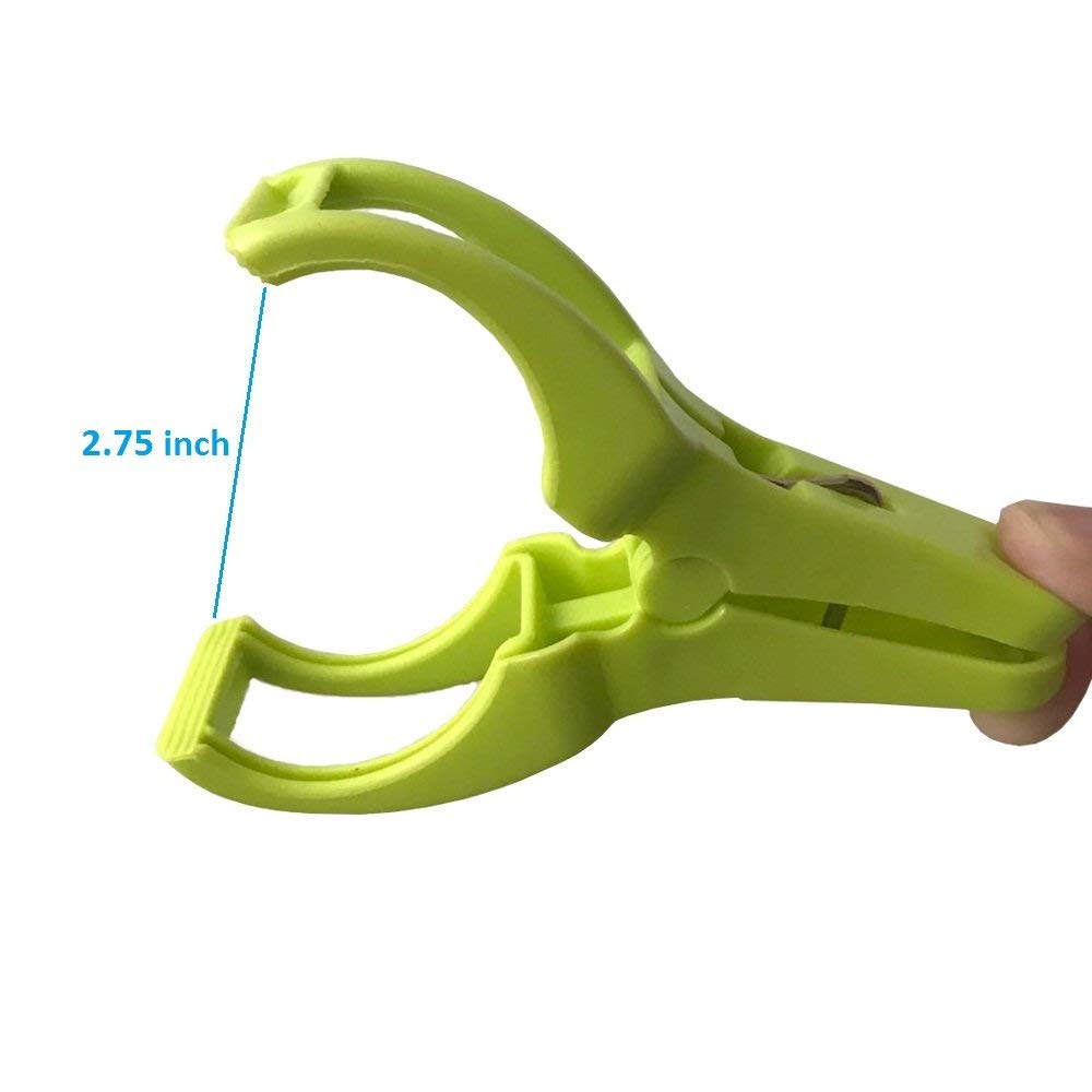 Ielek Beach Towel Clips Cruise Chair Holder Double Thickness Fashion Colors Plastic Quilt Hanging Clamps Jumbo Size 12 Pack For