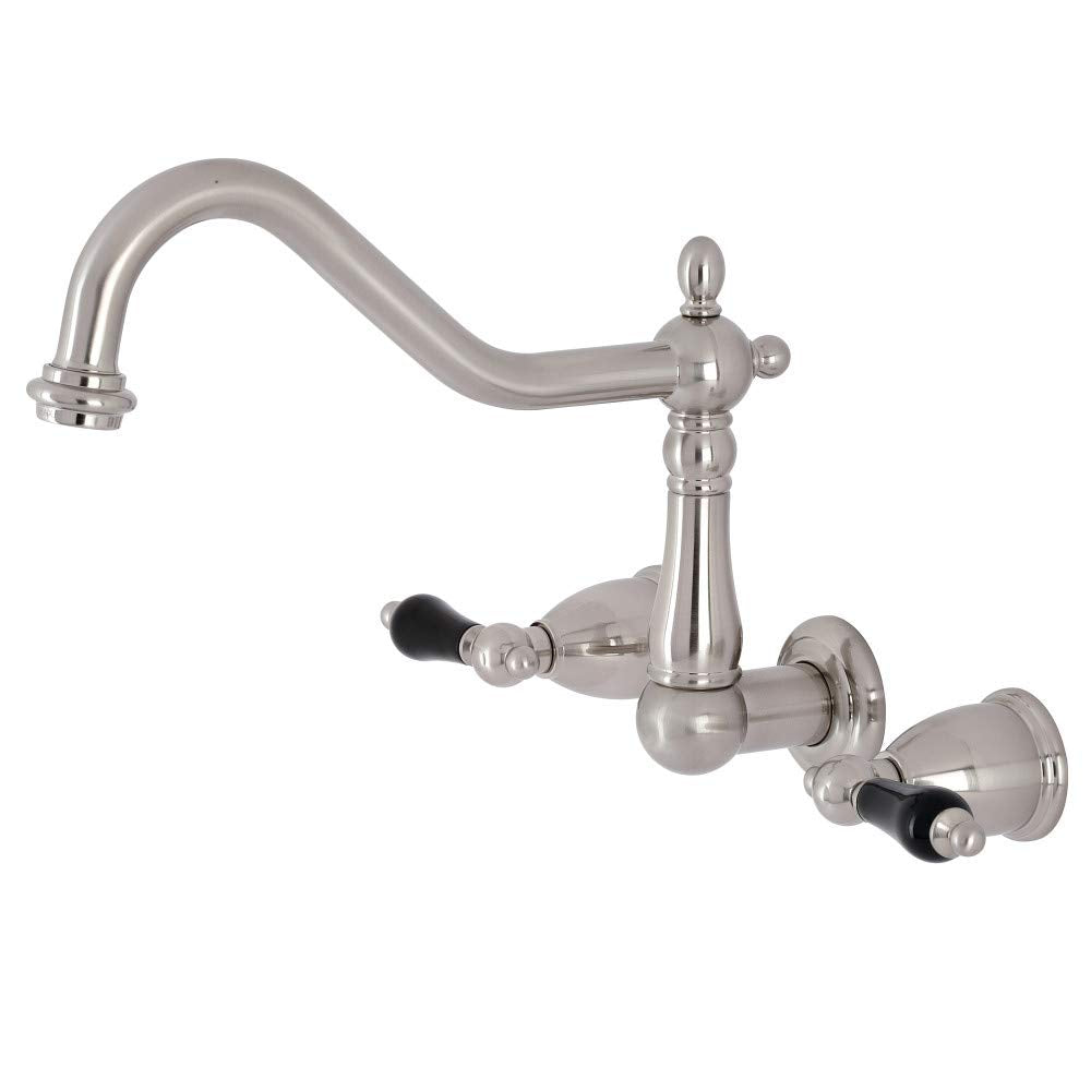 Kingston Brass KS1288PKL Duchess Wall Mount Kitchen Faucet  Brushed Nickel