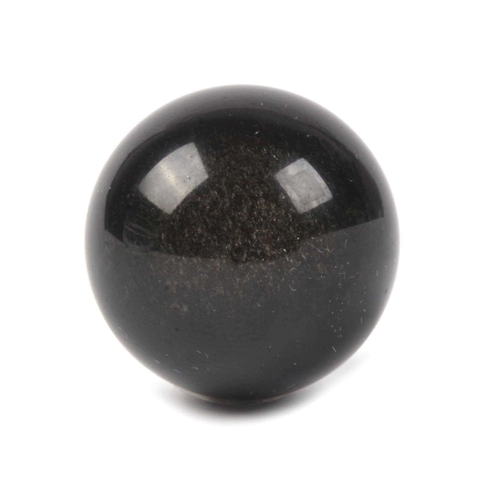 Justinstones Natural Golden Obsidian Tumble 20mm Gemstone Healing Crystal Energy Ball Round Sphere Specimen Collection Pocket Pa