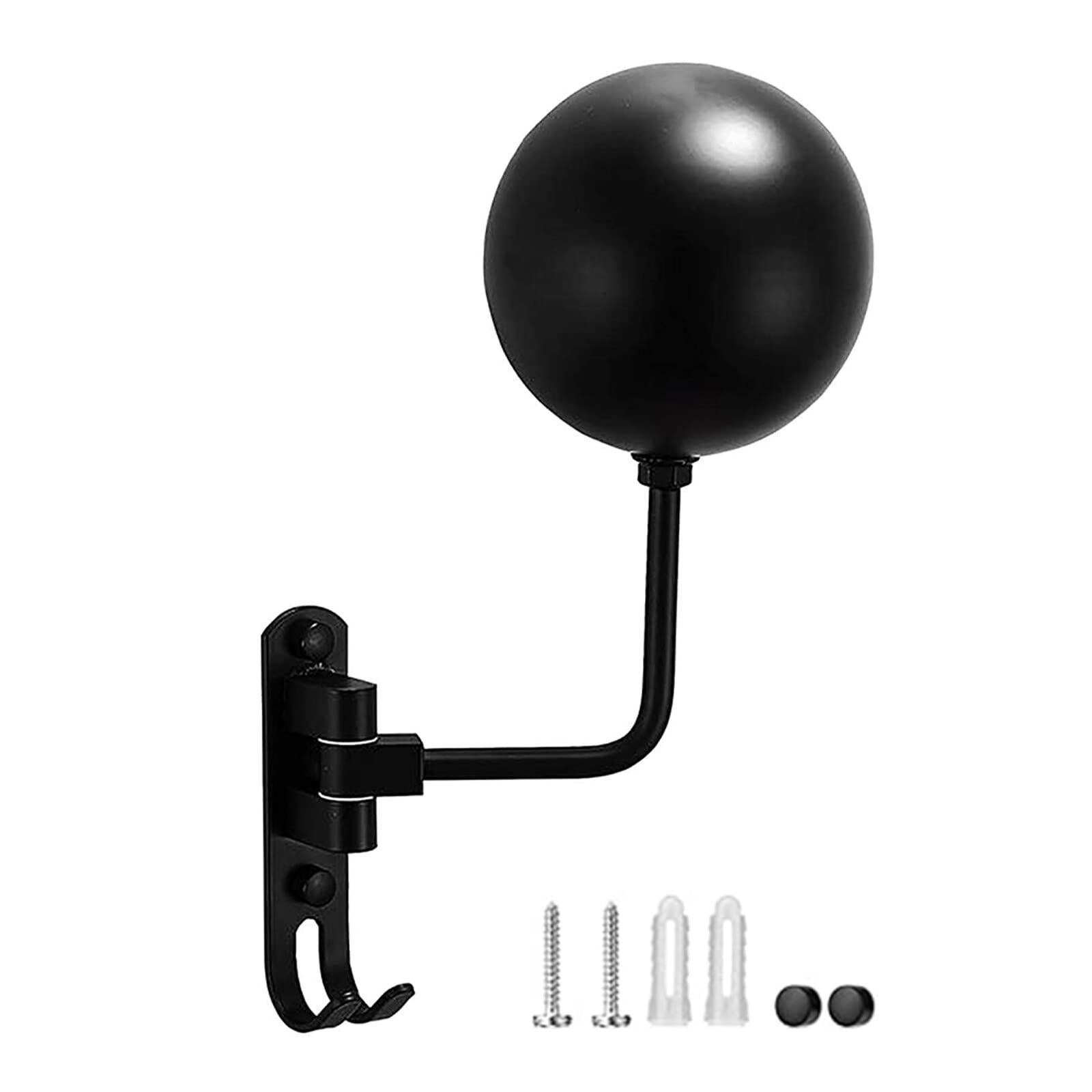 Olymajy Helmet Stand, Motorcycle Helmet Display Stand With Hook, Wall Mounted Rotatable Hat Stand, Hard Hat, Handbag Storage Dis