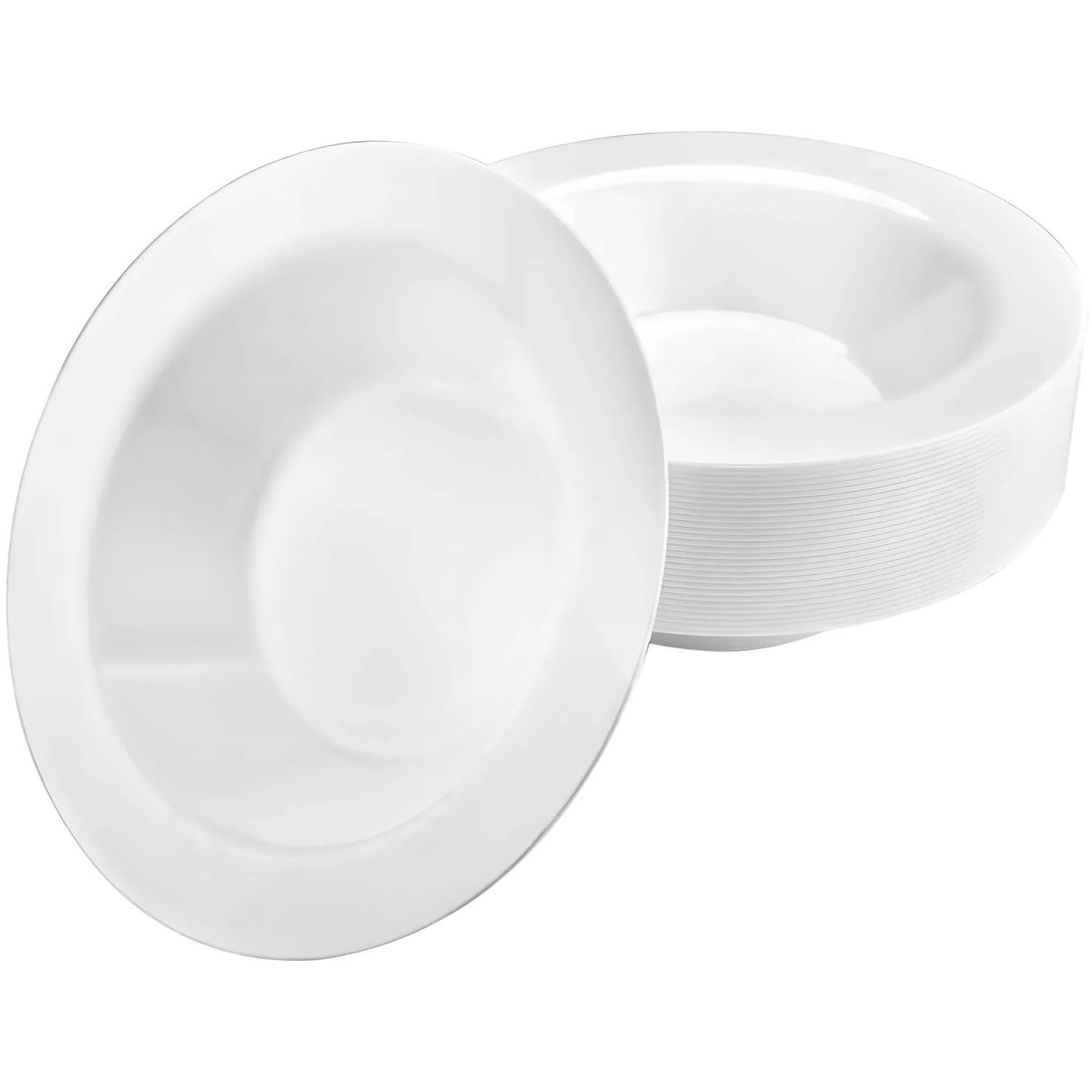 Lillian Tablesettings Round Plastic Bowls - 5 Oz  White  30 Pcs