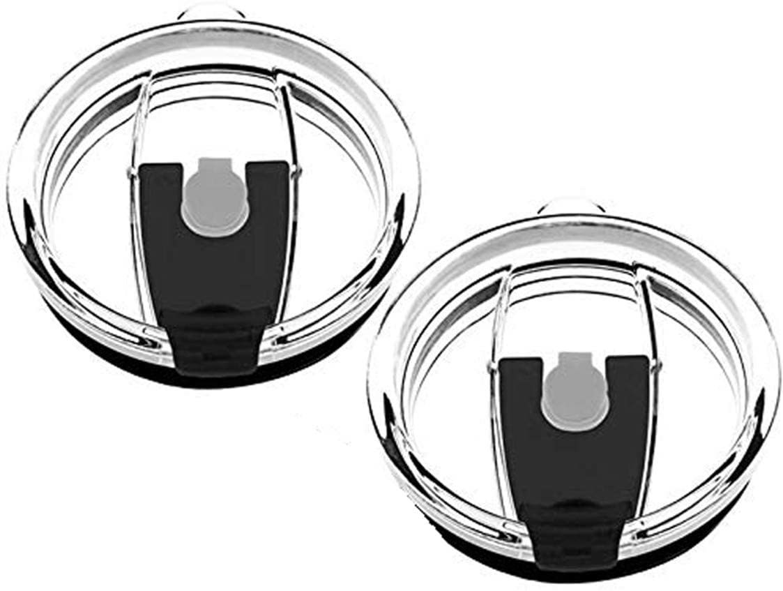 Gteller Tumbler Replacement Lid For 20 Oz, 30 Oz Tumbler - Splash Resistant, Leak Spill Proof And Straw Friendly (30 Oz Black, D