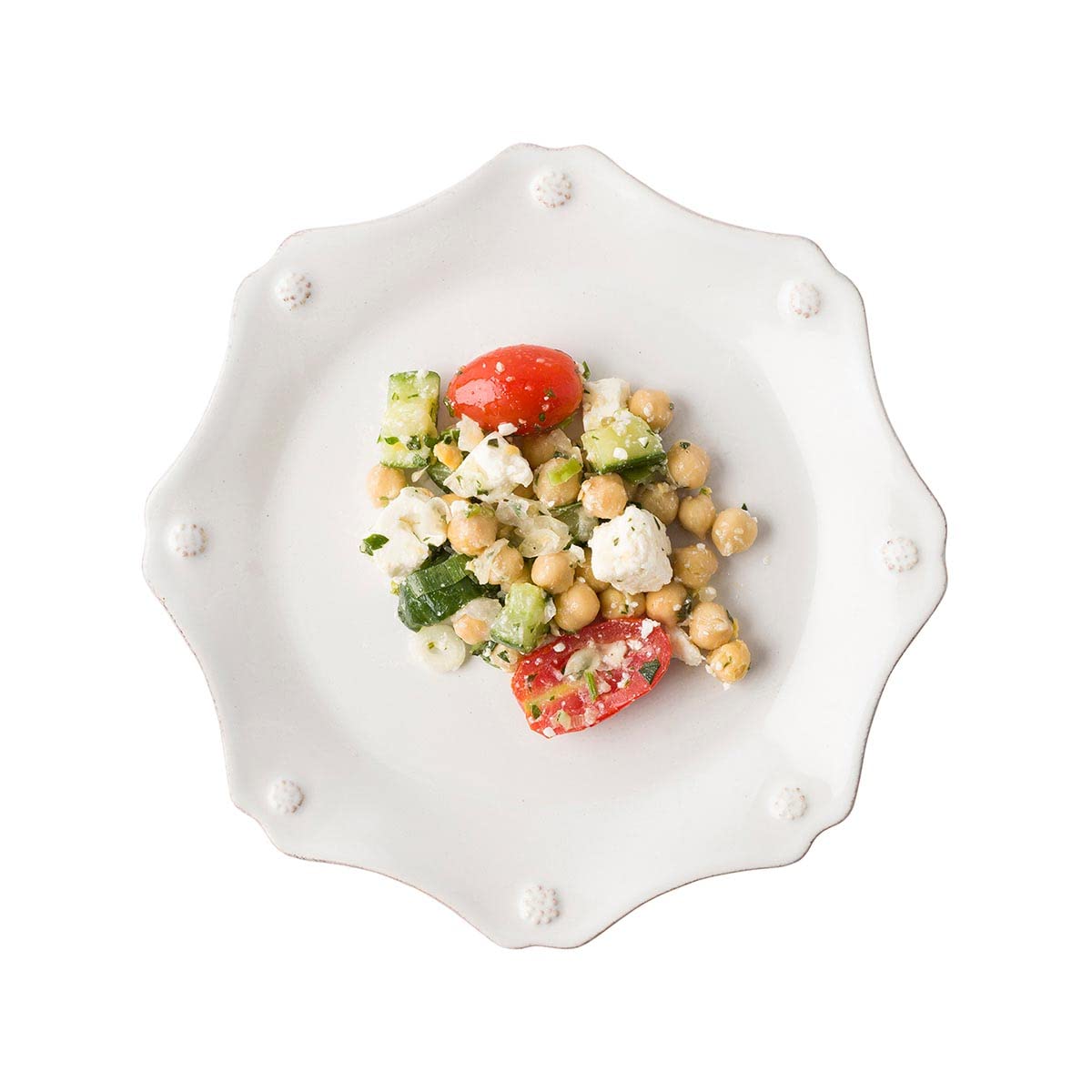 Juliska Berry & Thread Scallop Dessert Salad Plate - Whitewash