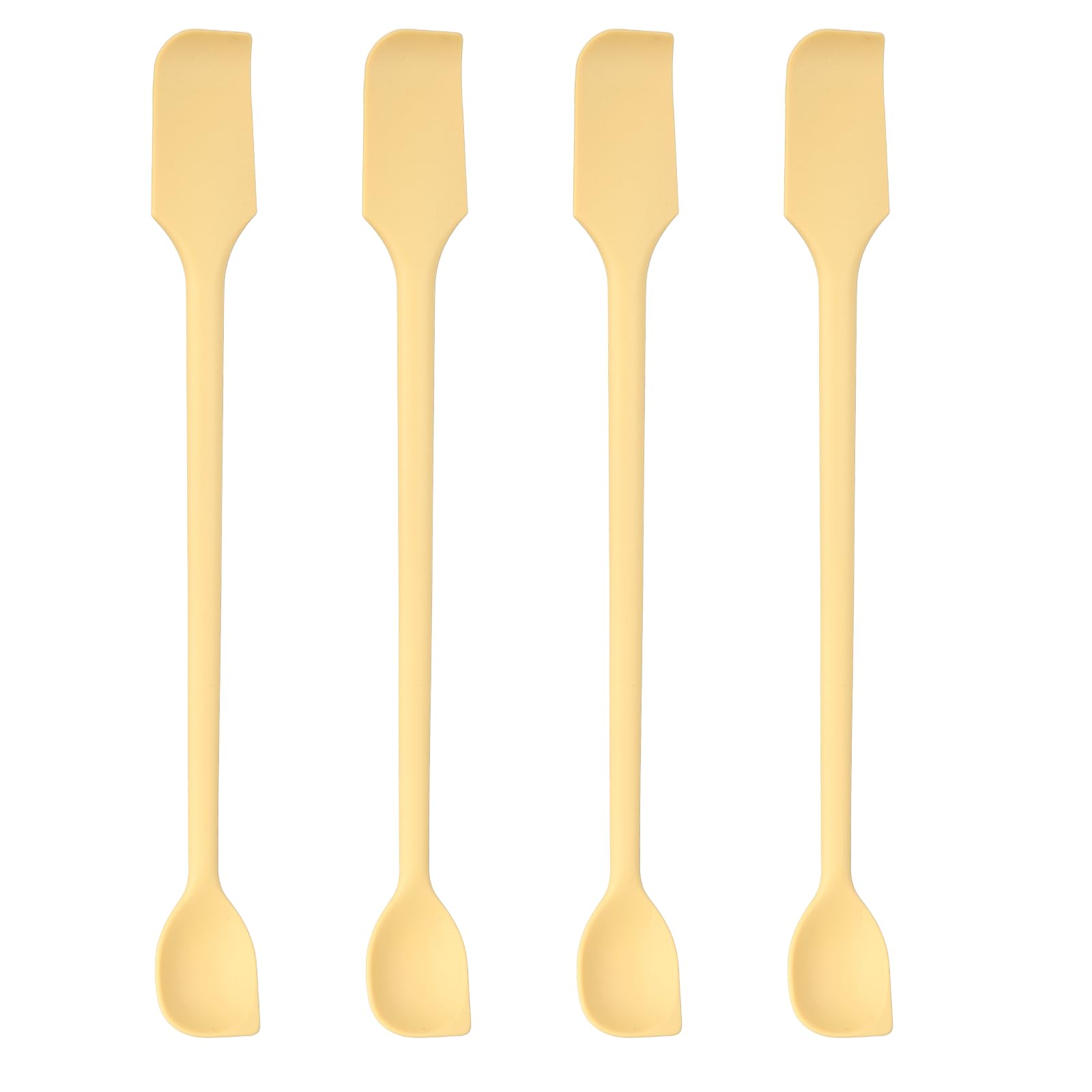 uxcell 4Pcs Silicone Jam Spreader Set DoubleHead Yellow