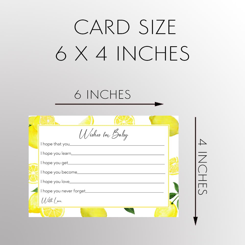 The Invite Lady Lemon Baby Shower Wishes For Baby Cards Yellow Fruit Summer Baby Shower Games Blessings Hopes Dreams Party Activ