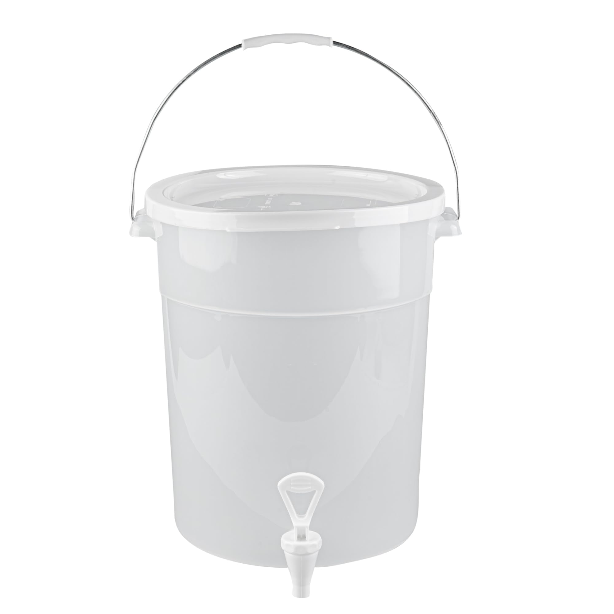 Restaurantware-Bev Tek 6 Gal Beverage Dispenser, 1 Dishwashable Juice Dispenser - Bases Sold Separately, Decals Included, Clear 