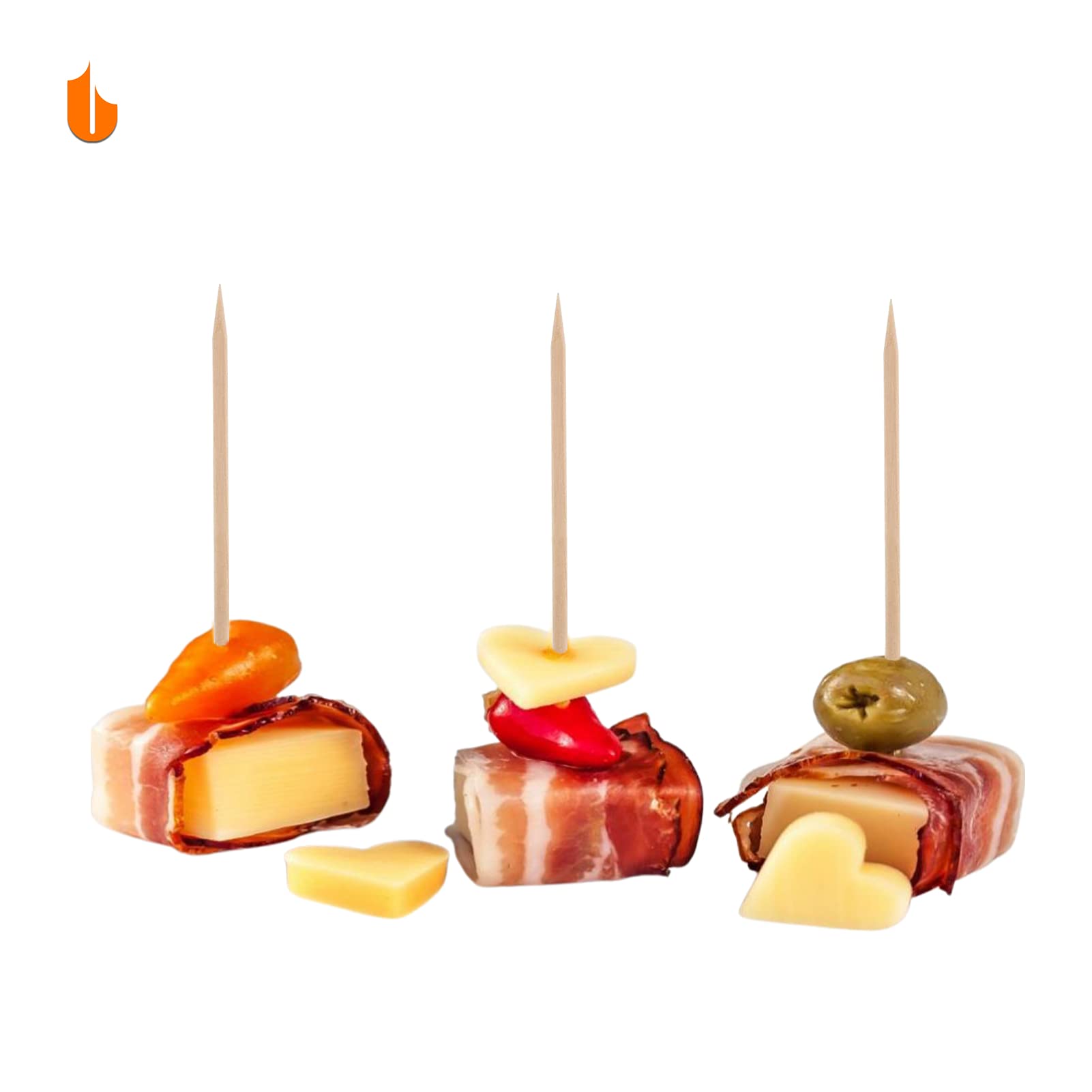 Urbanstrive Sturdy Safe Toothpick Holder With 800 Natural Wood Toothpicks For Teeth Cleaning, Unique Home Design Decoration, 2 P