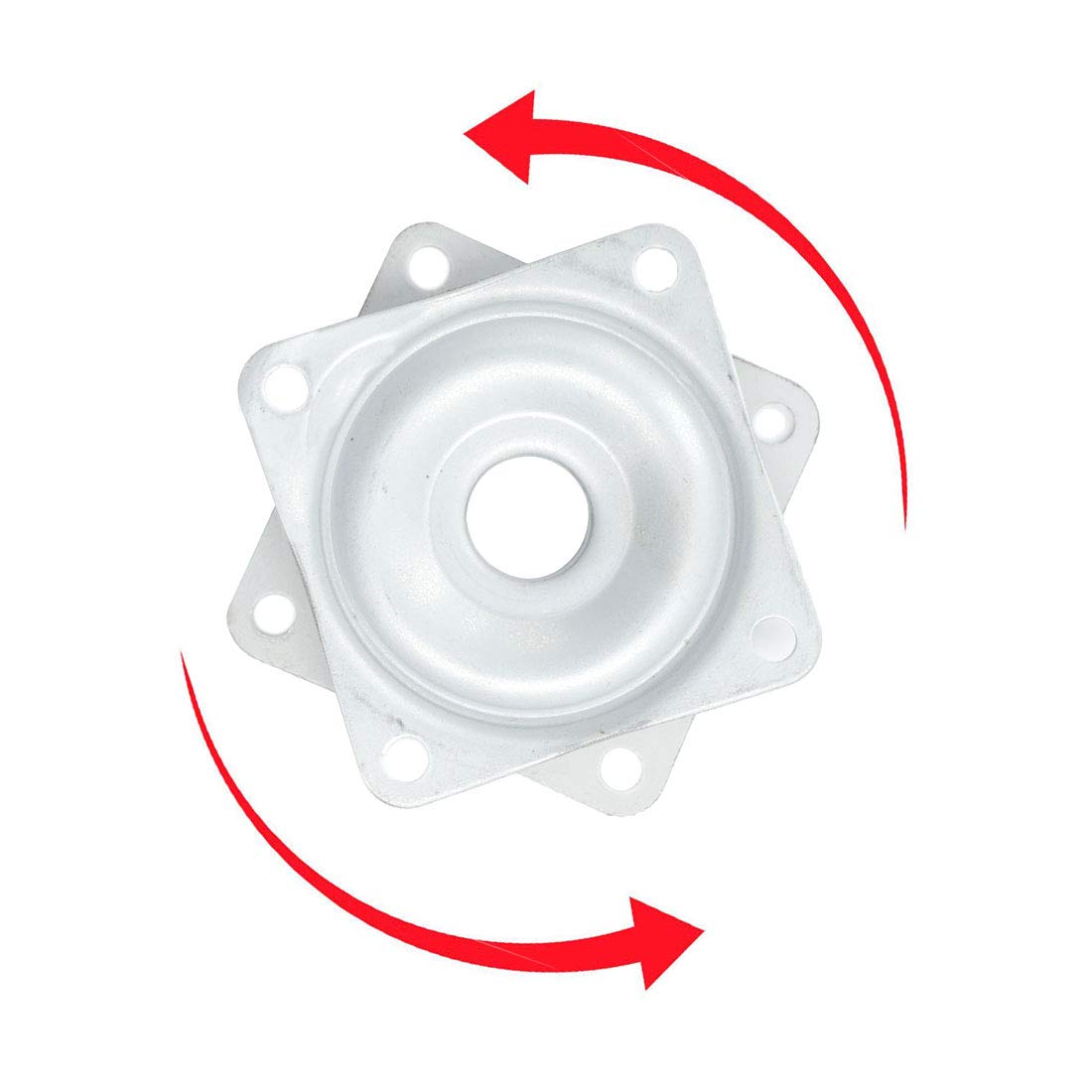 Mokell 3 Pack 2-Inch Square Lazy Susan Turntable Bearing, 5/16-Inch Thick 44-Lb Capacity