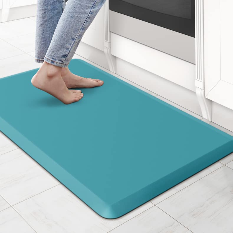 Kitchenclouds Cushioned Anti Fatigue Rug 17.3''X28'' Waterproof Non Slip Standing Desk Mats Comfort Floor Mats For Kitchen, Hous