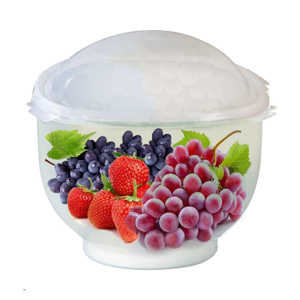 WalterDrake Lettuce KeeperTM - Lettuce Crisper Salad Keeper Container Keeps your Salads and Vegetables Crisp and Fresh- 7 X 8 (b