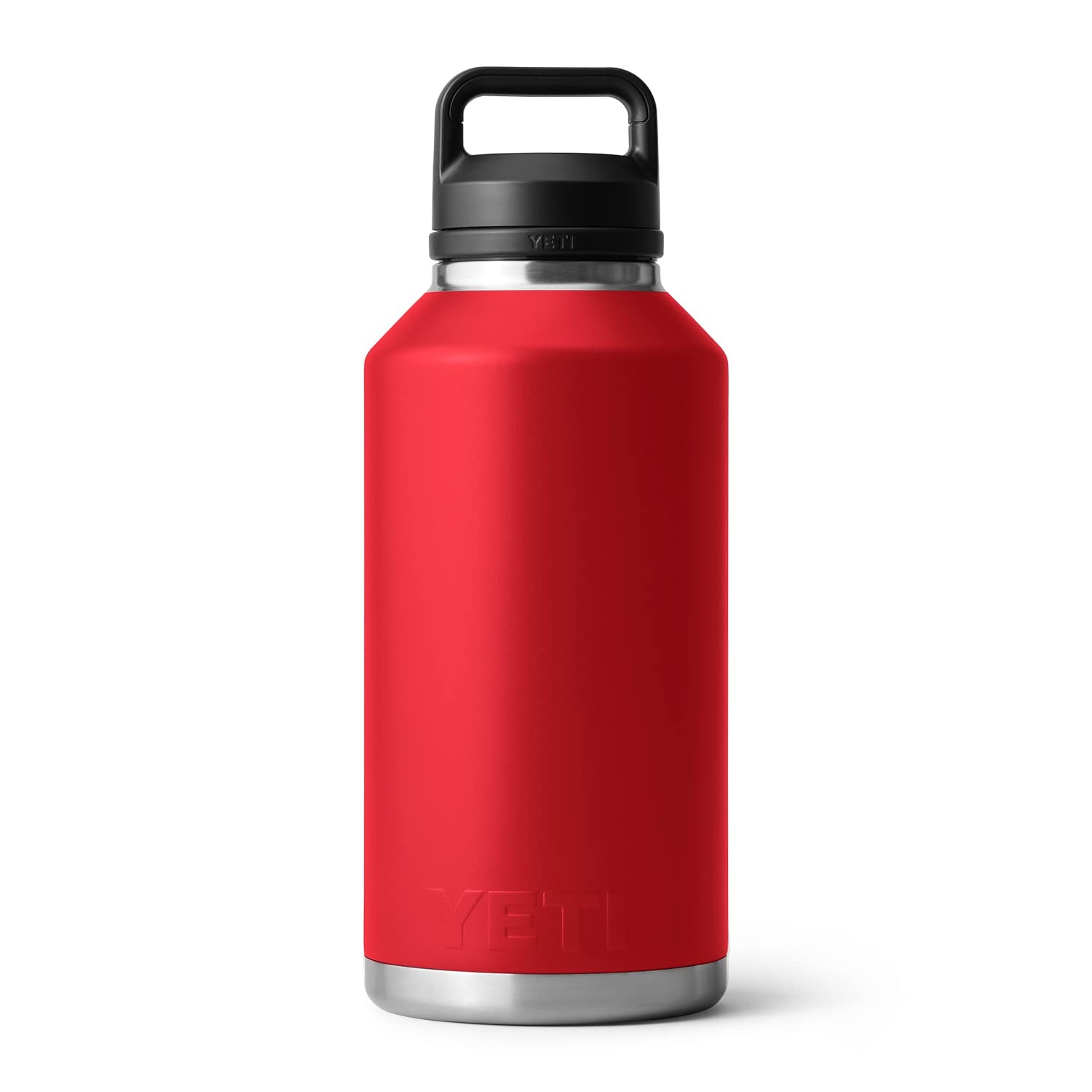 Yeti Rambler 64 Oz Bottle, Vacuum Insulated, Stainless Steel With Chug Cap, Rescue Red