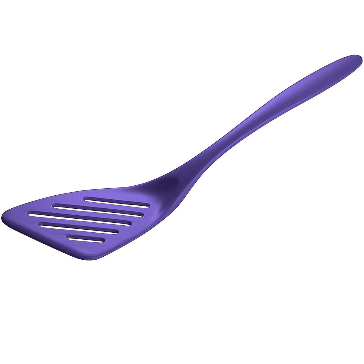 Gourmac Hutzler 12-1/2 Inch Slotted Melamine Turner, Violet