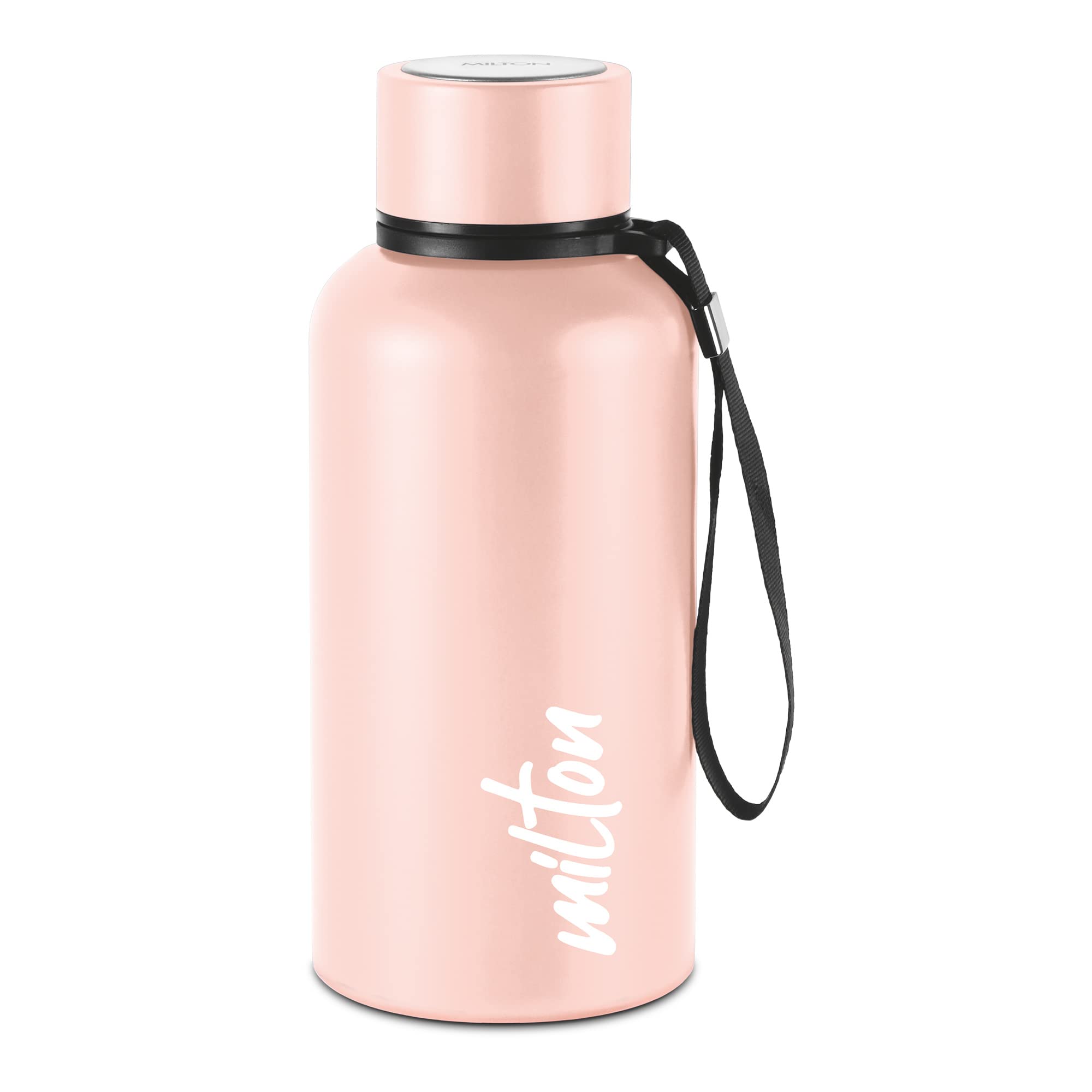 Milton Aura 500 Thermosteel Bottle, 520 ml, Beige | 24 Hours Hot and Cold | Easy to Carry | Rust Proof | Leak Proof | Tea | Coff