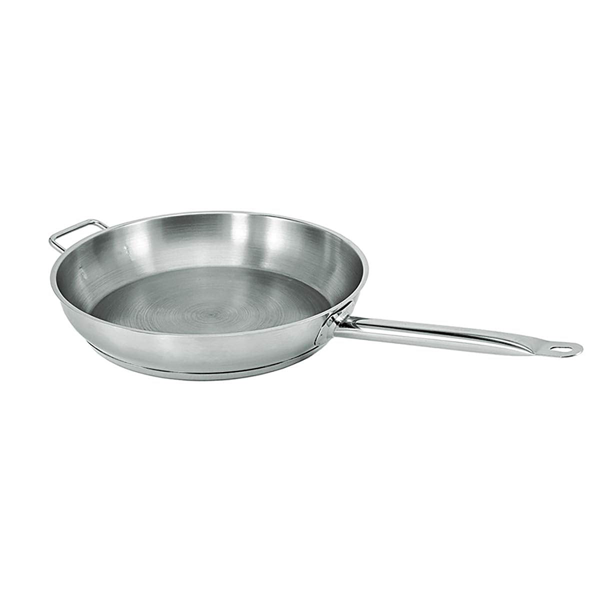 Update International 11 Induction Ready Natural Finish Stainless Steel Fry Pan