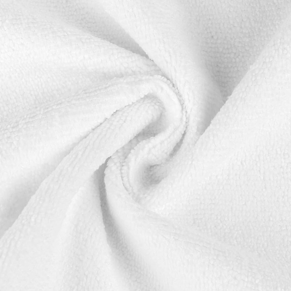 Orighty White Salon Towels, Pack Of 24(Not Bleach Proof, 18 X 30 Inches) Super Soft And Absorbent Microfiber Towels For Salon, H