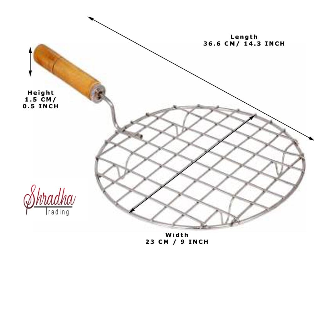 Shradha Trading Big Roasting Net, Papad Roaster, Roasting Pan,Wire Roaster,Roasting Net, Roti Jari, Roti Grill, Papad Grill, Cha