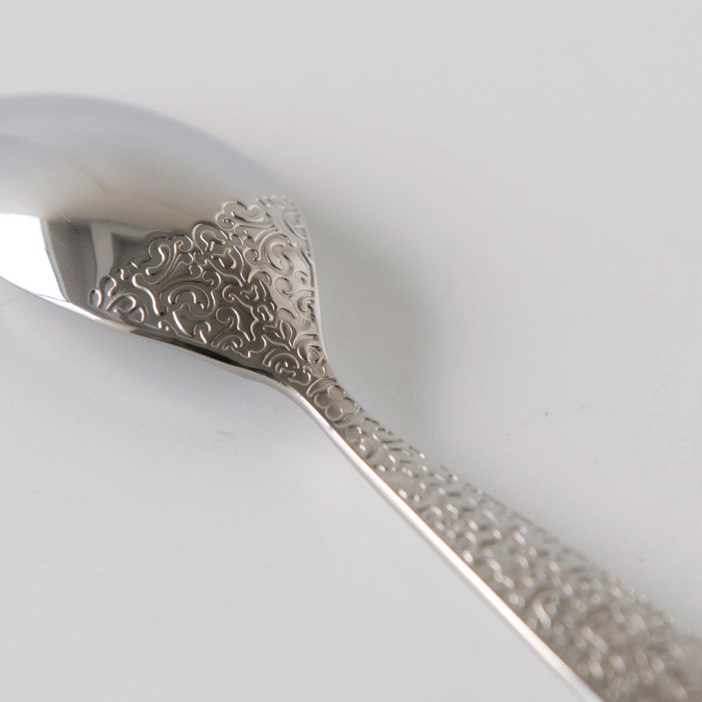 Alessi Dressed Dessert Spoon, Silver