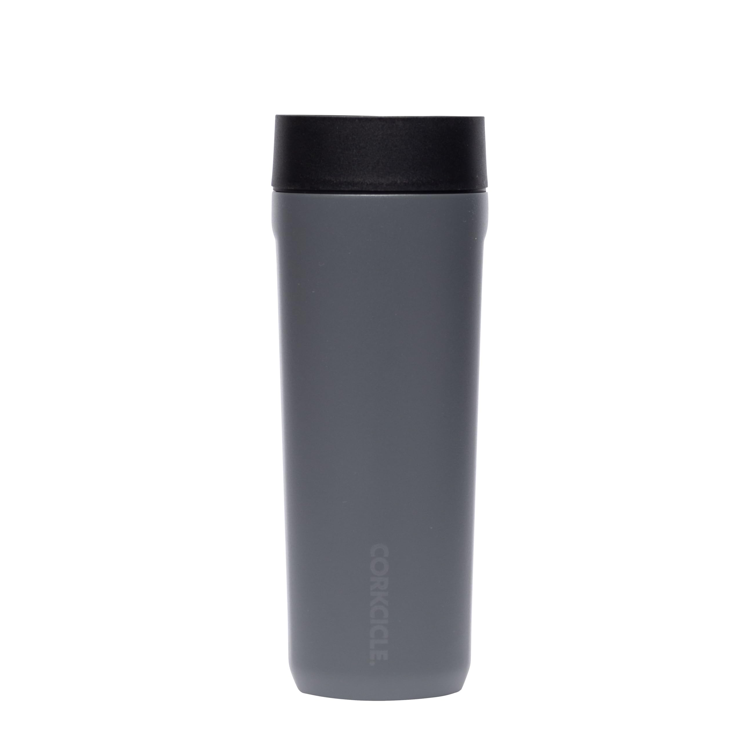 Corkcicle Commuter Cup Travel Mug with 360 Sip Lid, Flint, 17 oz - Insulated Coffee Mug with Lid Keeps Beverages Cold 18 Hours, 