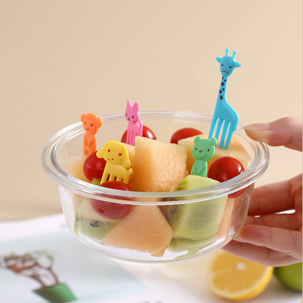 Kofati 10 Pcs Food Fruit Fork Picks For Kids Cute Animals Bento Box Decor Forkscake Little Forks Dessert Forks Mini Cartoon Toot