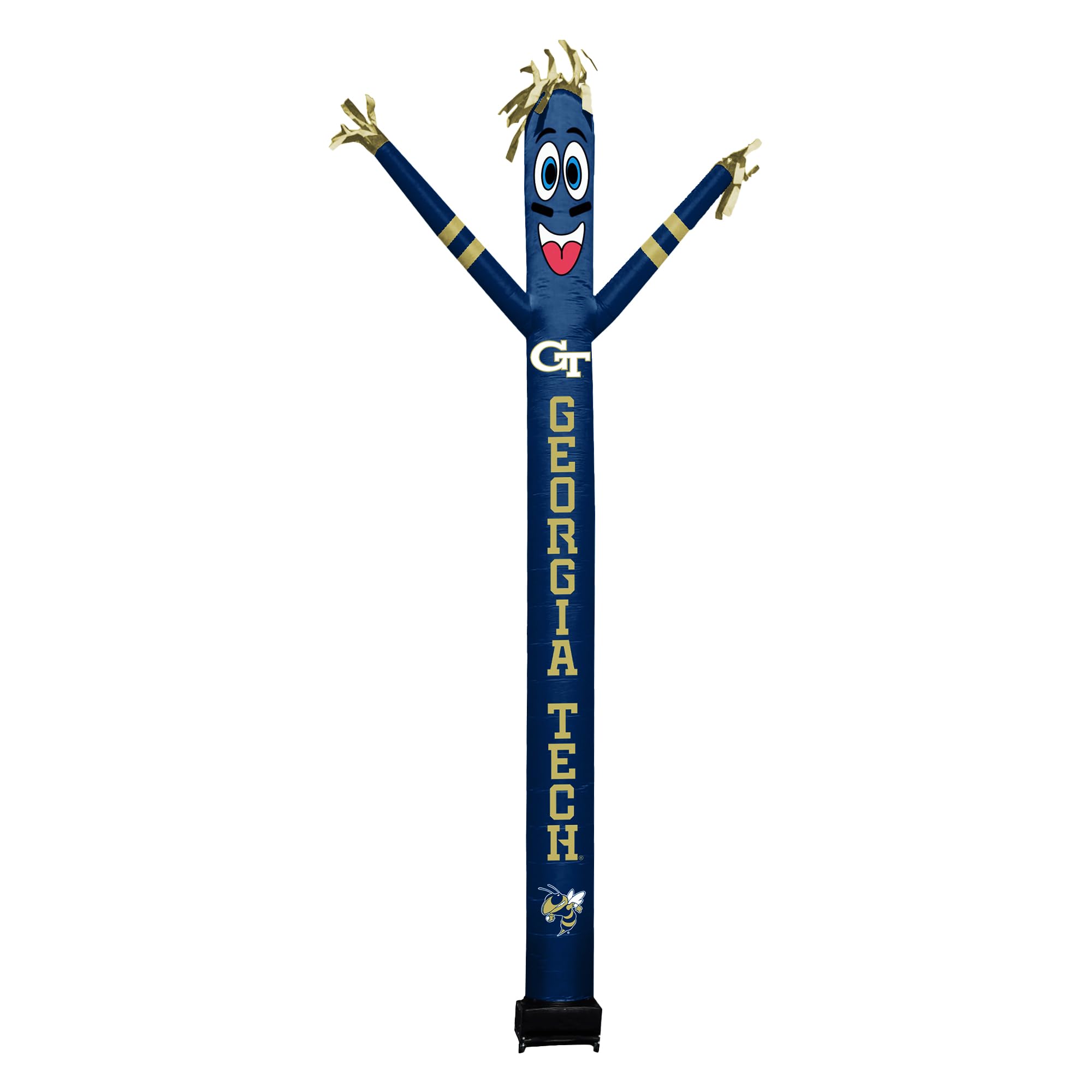 Sporticulture NCAA GT Jackets Football Wacky Waving Inflatable Tube Guy with LED Lights & Built-in Blower Air Wacky Dancers Infl