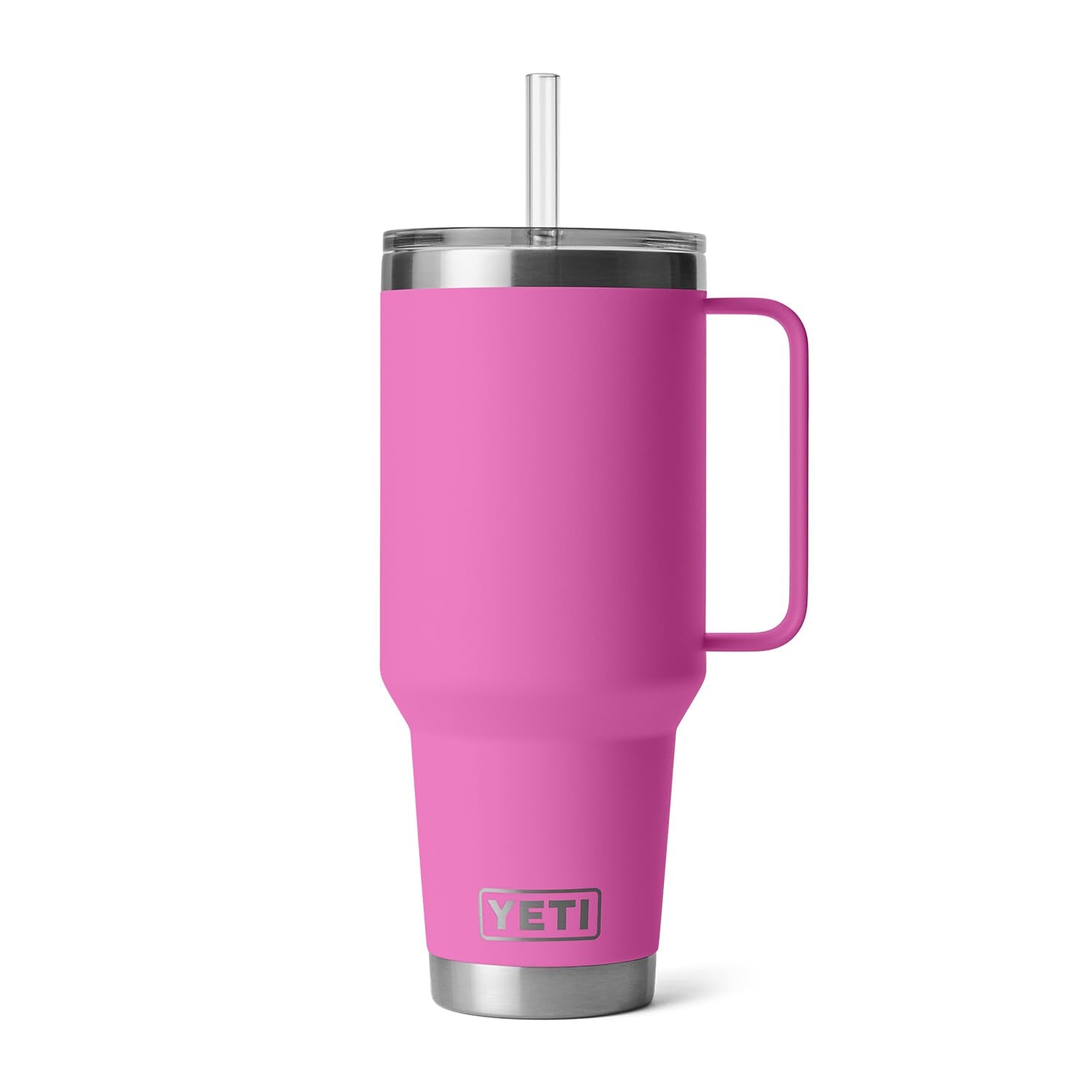 Yeti Rambler 42 Oz Straw Mug, Vacuum Insulated, Stainless Steel, Wildflower Fuchsia