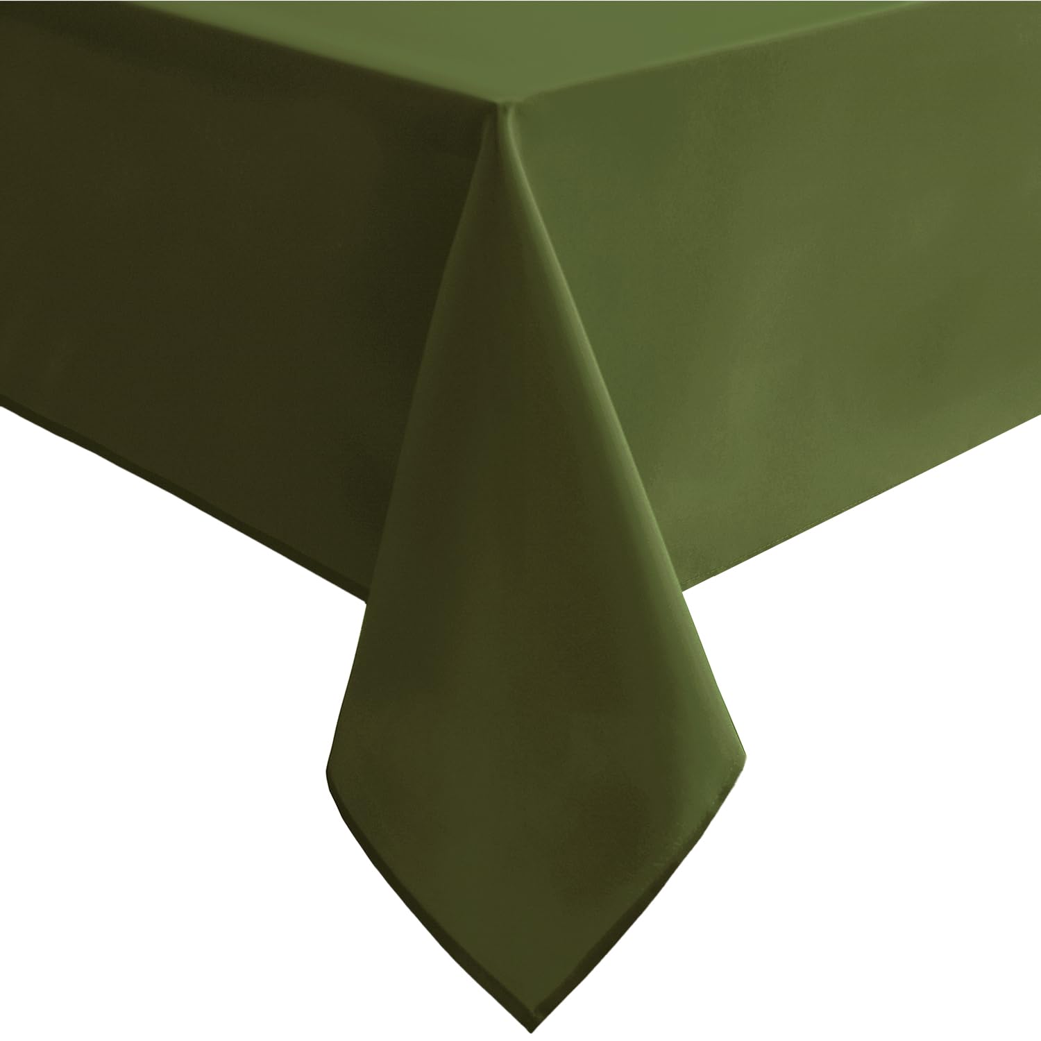 Hiasan Olive Green Rectangle Tablecloth - Waterproof Washable Polyester Christmas Fabric Table Cloth For Buffect Dining Birthday