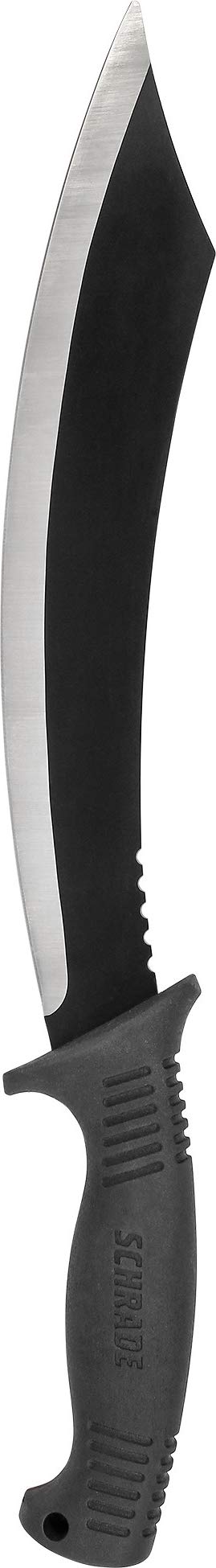 Schrade Delta Class Decimate Parang Full Tang Machete With Stainless Steel Blades And Tpr Handles For Outdoor Survival, Camping
