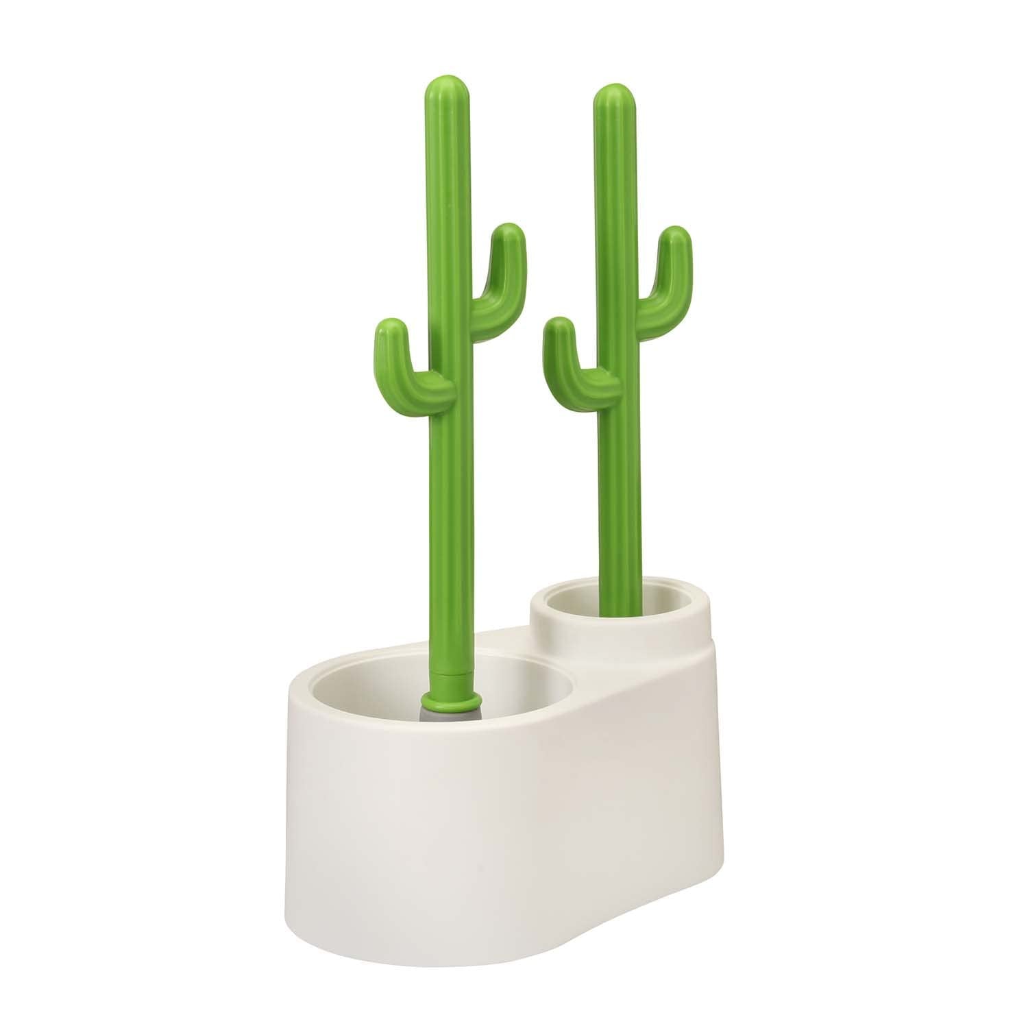 Allobub Cactus Toilet Plunger And Brush Set For Bathroom Cleaning - 1 Set