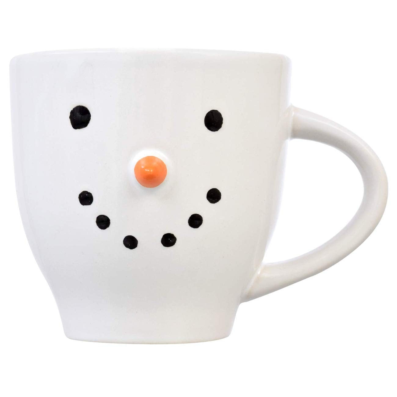 Coffee Mug Large Stoneware Snowman Cups Set 2-20 Oz Super Strong! Durable! Dishwasher Safe!! Adorable, Cutest Ever! Makes A Nice