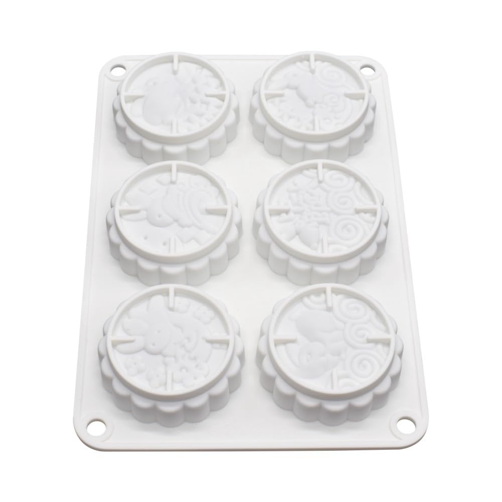 Rabbit Pattern Silicone Cake Mold Handmake Diy Mould Silicone Moulds For Cake Mooncake Mold (Mooncake N_8.52 X5.8 X0.84 Inch)