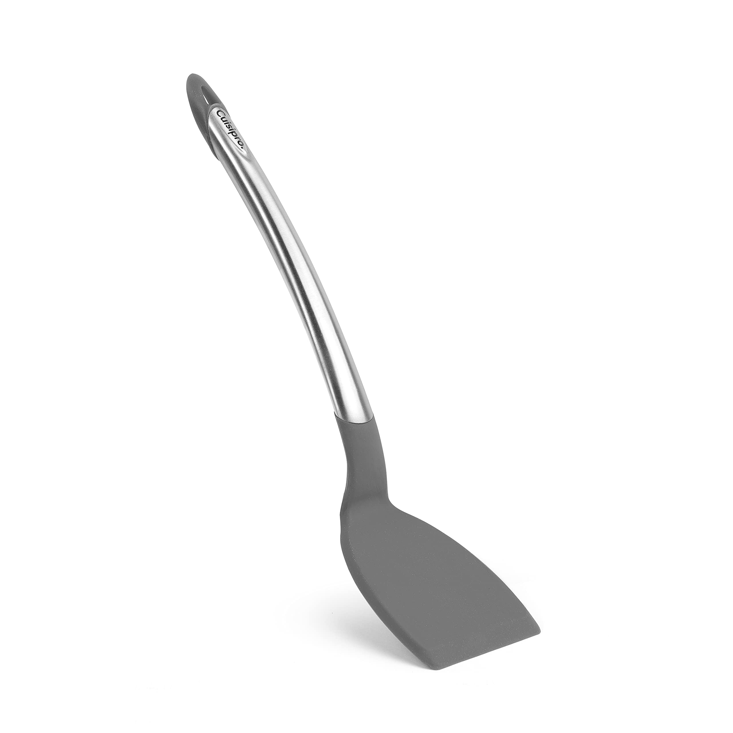 Cuisipro Silicone Tool 4-Piece Set With Ladle, Turner, Spoon & Slotted Spoon, Gray
