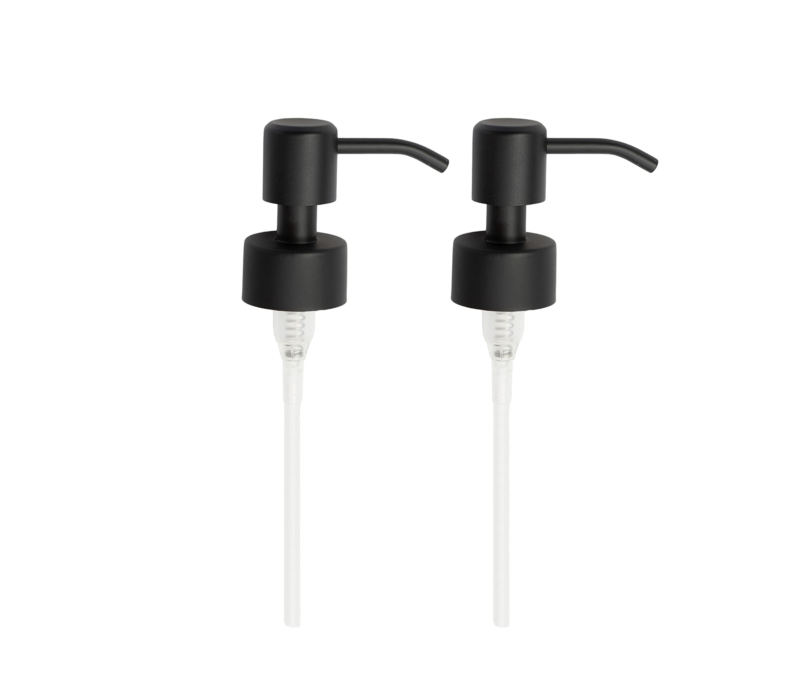 Kapitan Soap Dispenser Pump Replacement Head Black Spare Stainless Steel 28Mm Brushed Finish